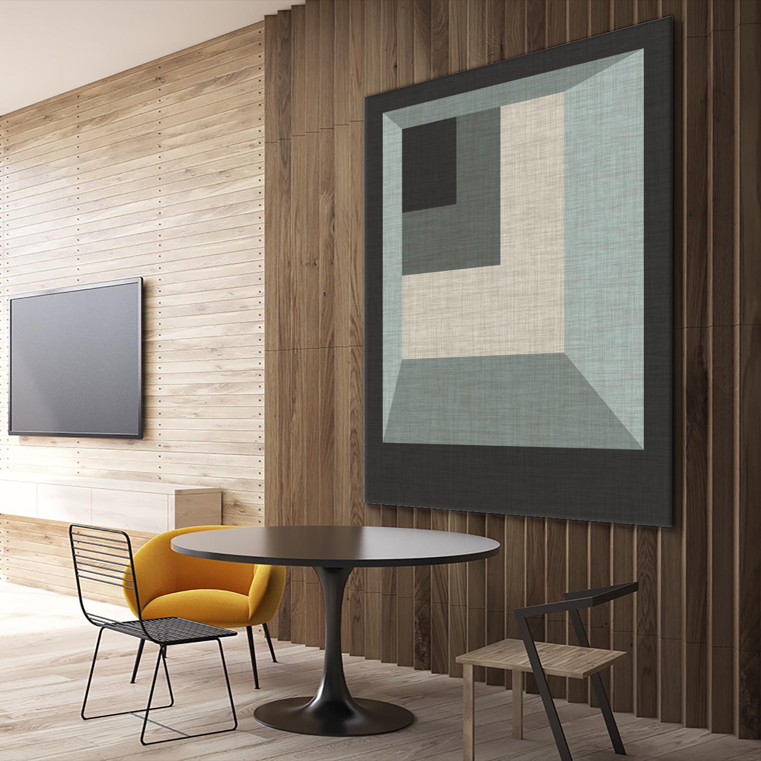 Geometric Perspective I by June Erica Vess on GIANT ART - green abstract