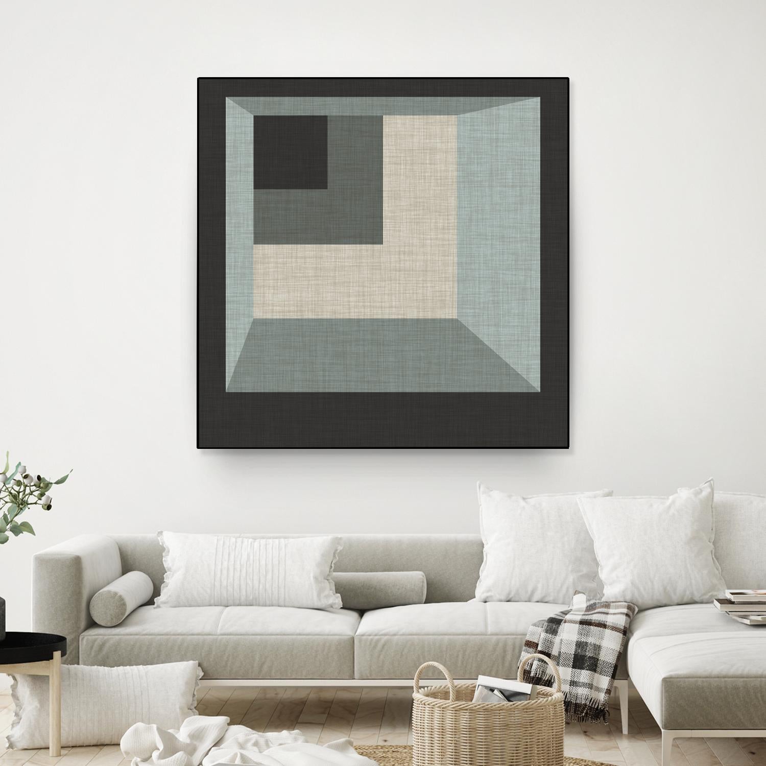 Geometric Perspective I by June Erica Vess on GIANT ART - green abstract