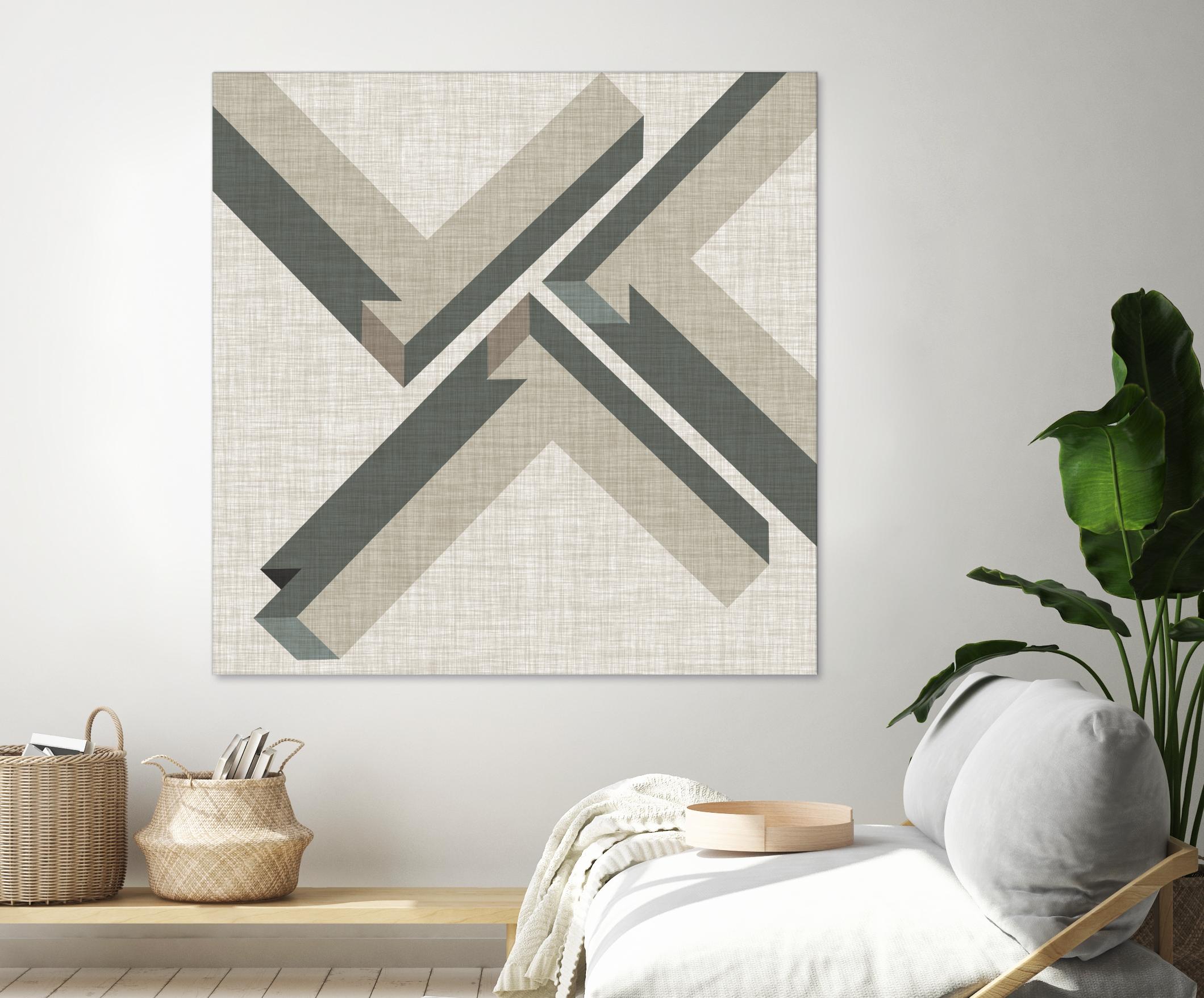 Geometric Perspective IV by June Erica Vess on GIANT ART - green abstract