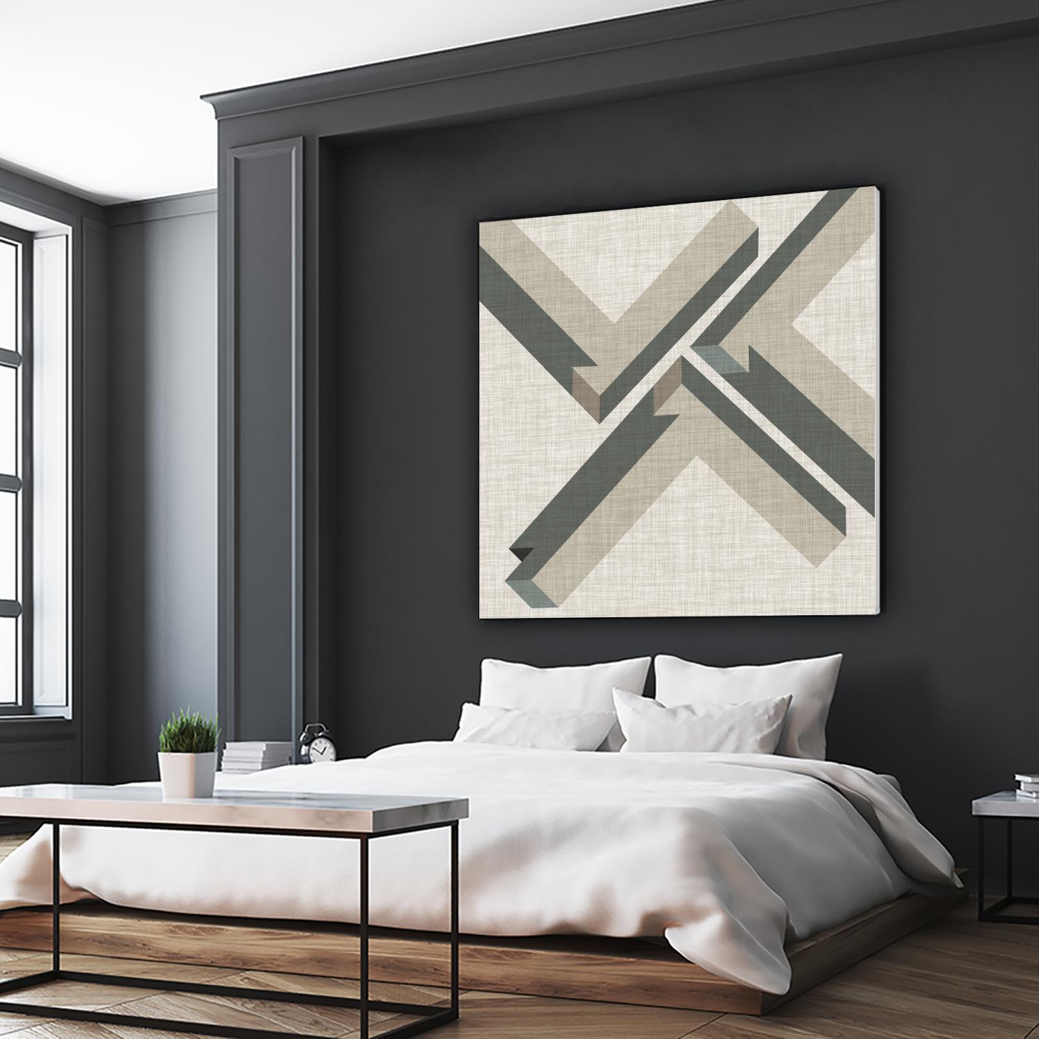 Geometric Perspective IV by June Erica Vess on GIANT ART - green abstract