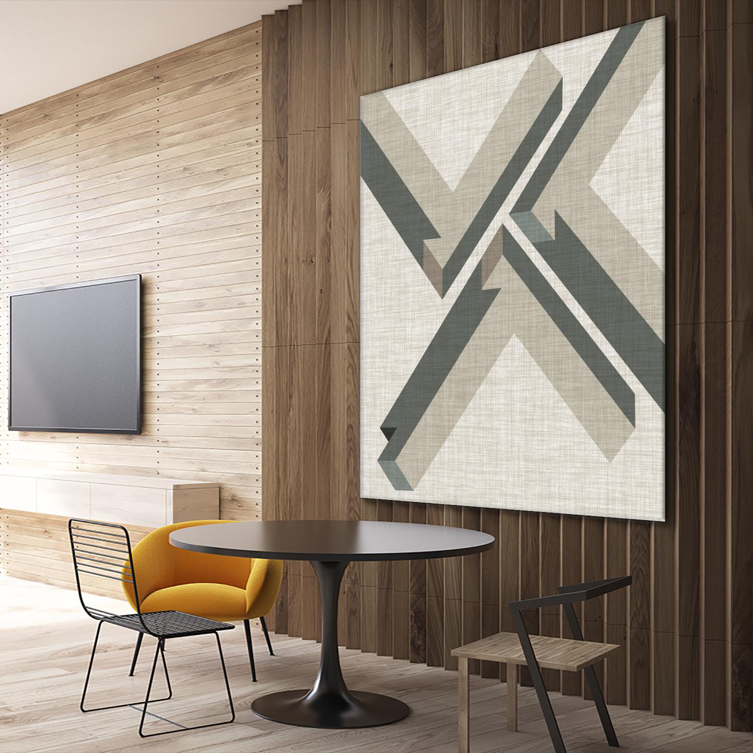 Geometric Perspective IV by June Erica Vess on GIANT ART - green abstract