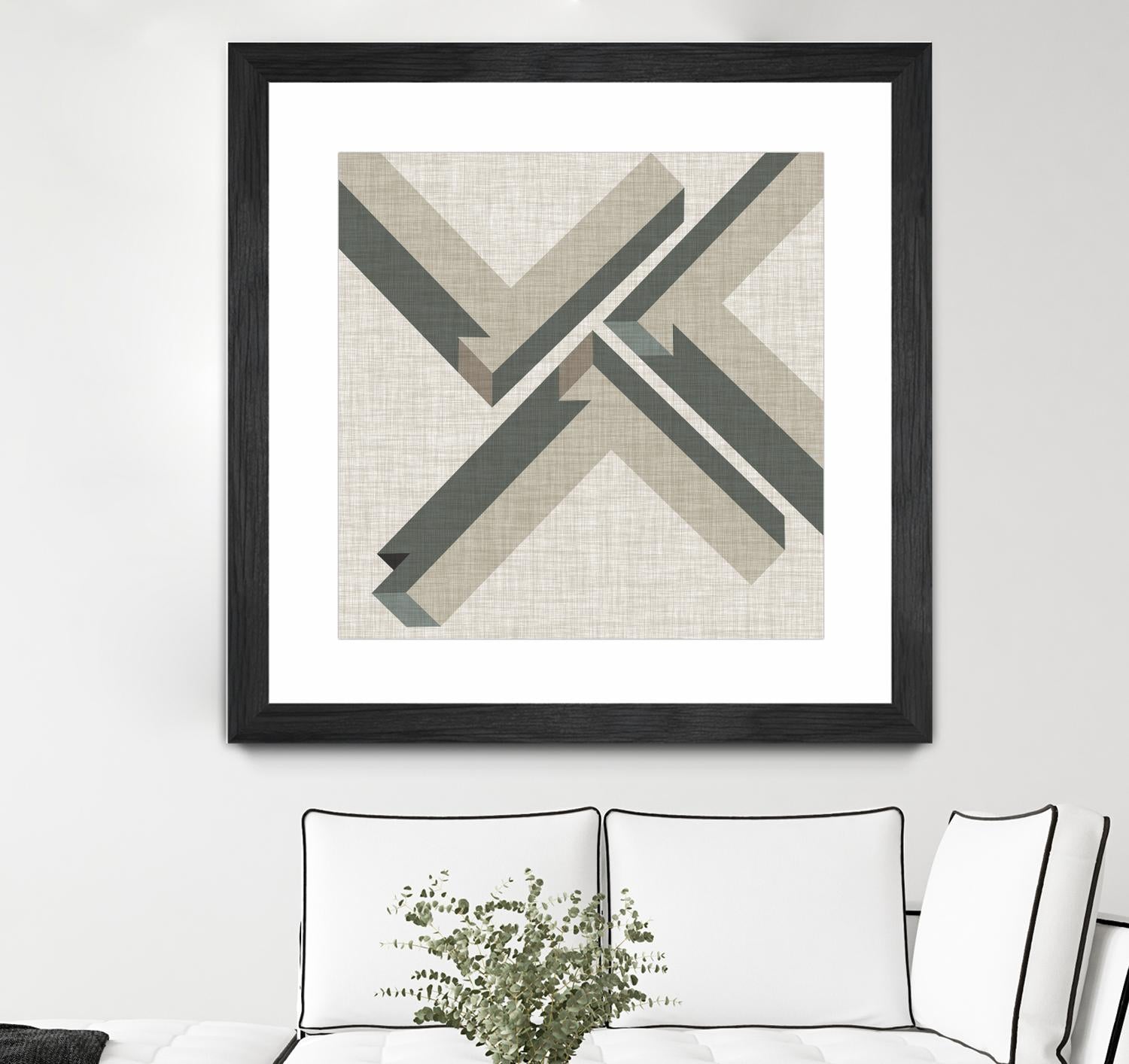 Geometric Perspective IV by June Erica Vess on GIANT ART - green abstract