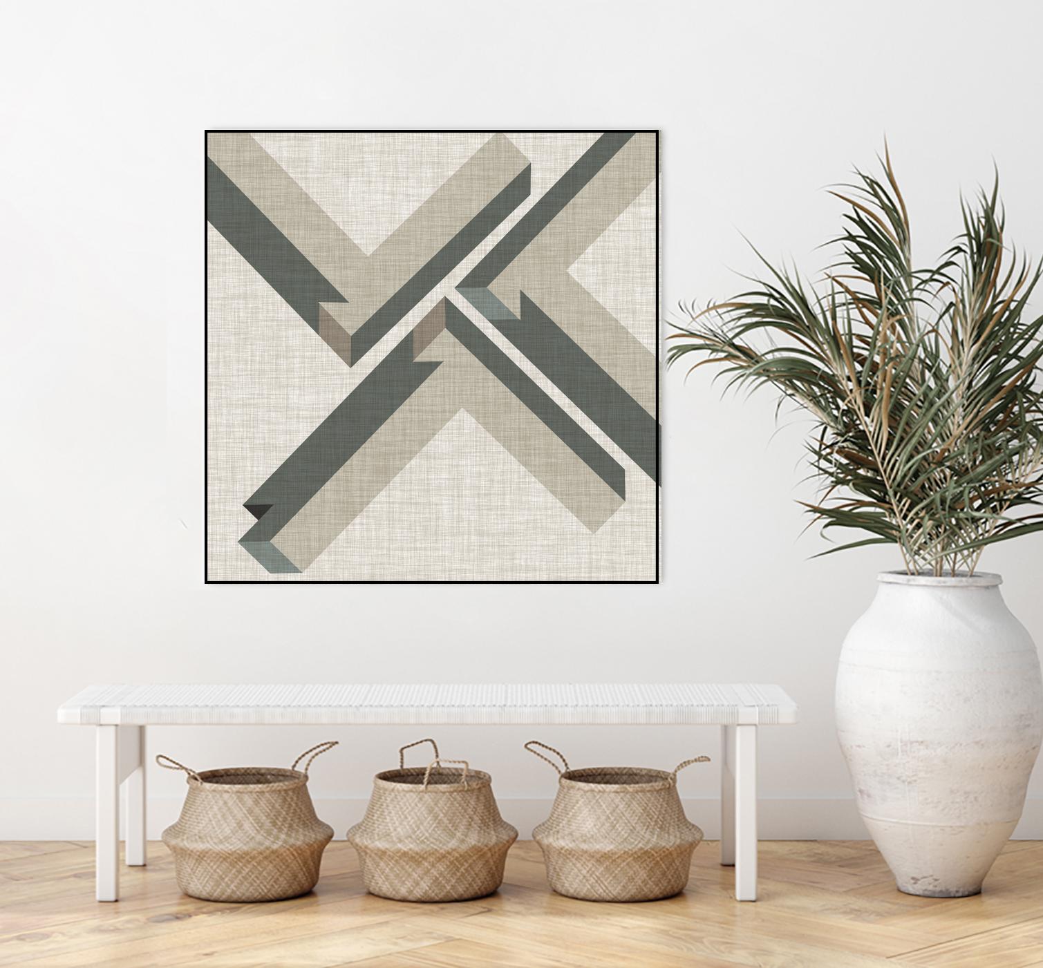 Geometric Perspective IV by June Erica Vess on GIANT ART - green abstract