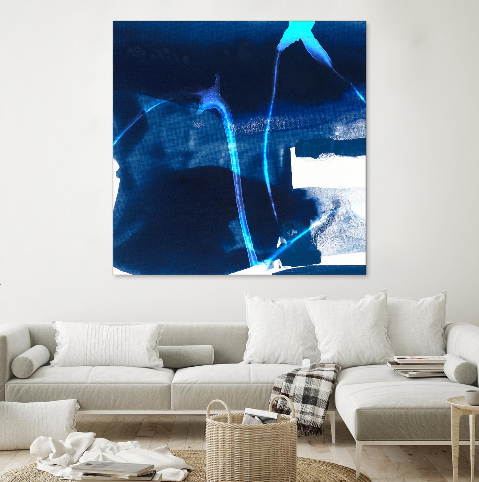 Tidal Atmosphere I by Sisa Jasper on GIANT ART - blue abstract