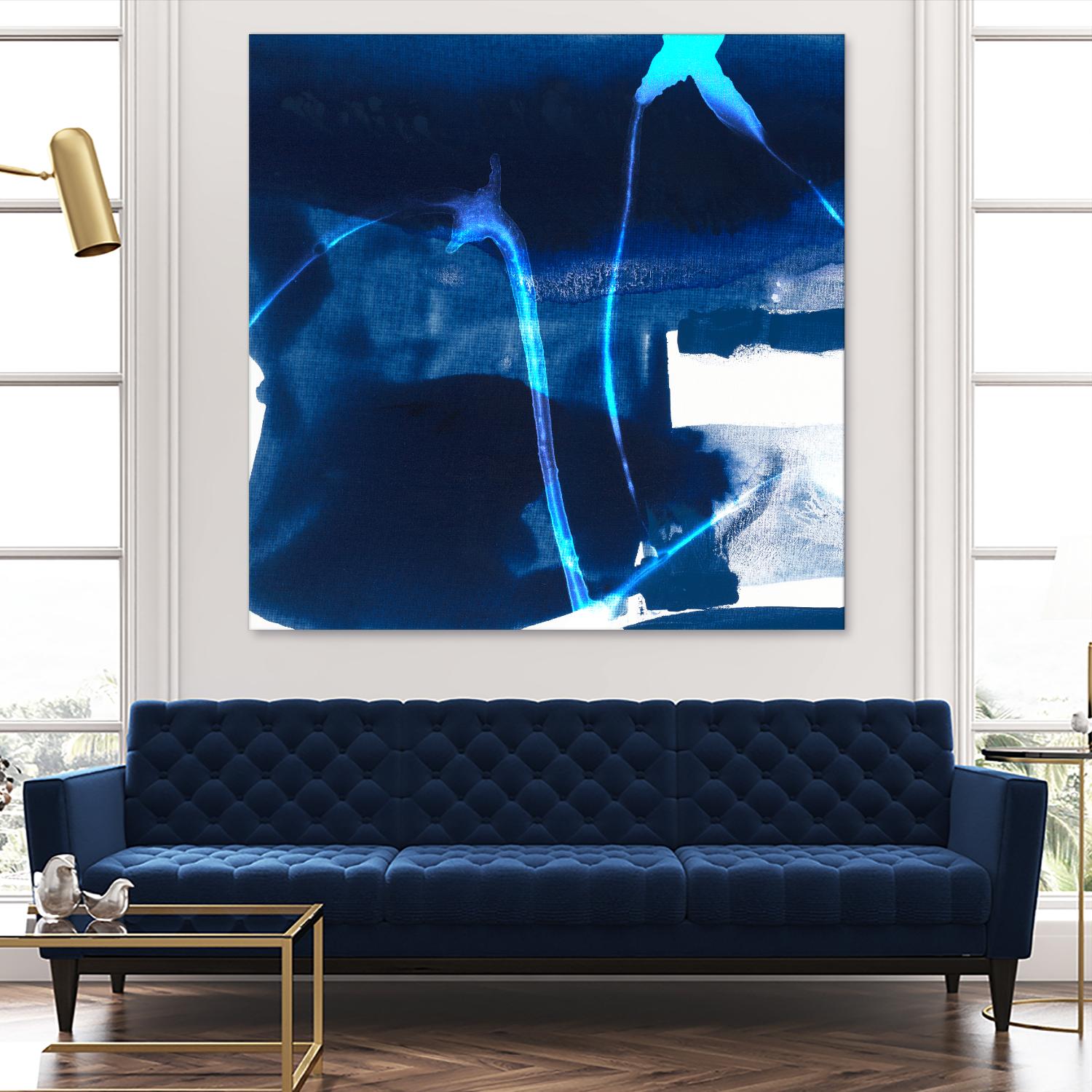 Tidal Atmosphere I by Sisa Jasper on GIANT ART - blue abstract