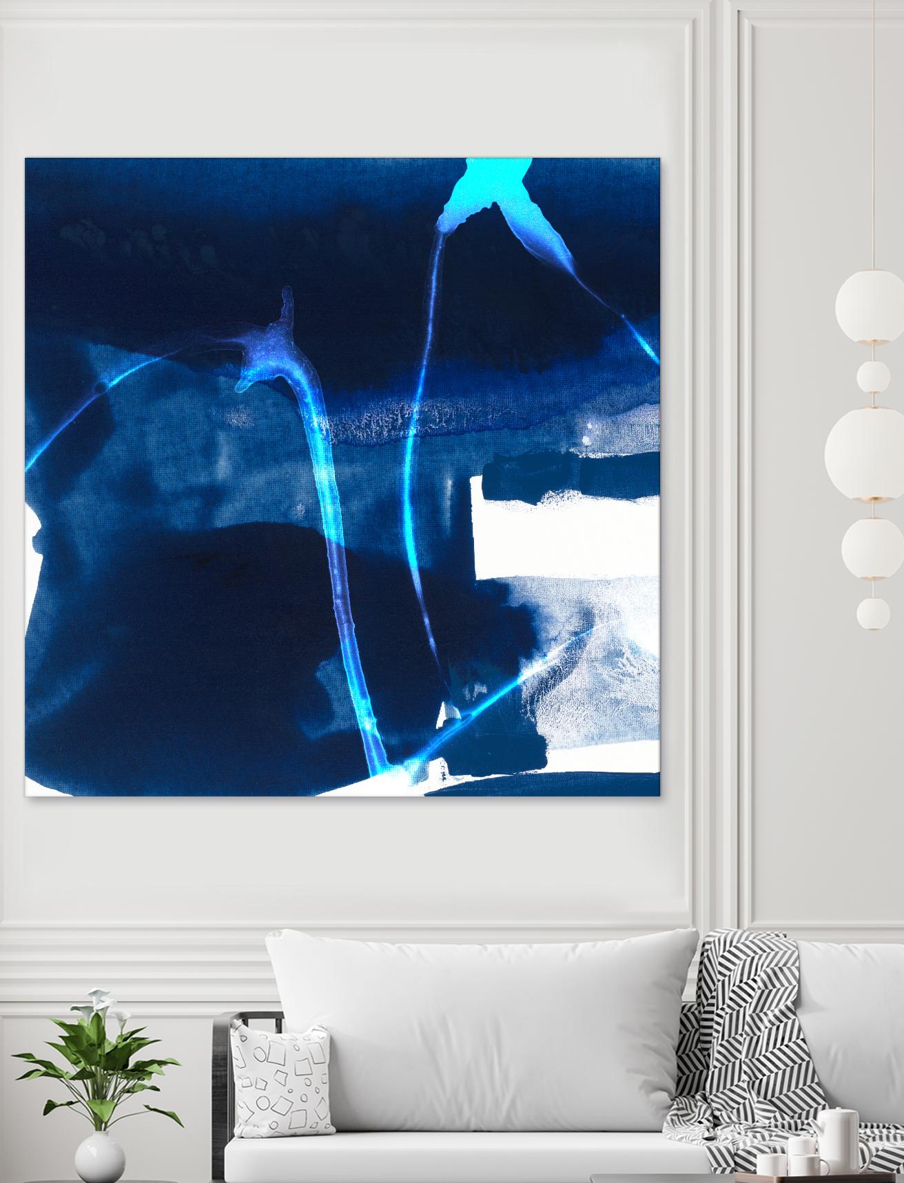 Tidal Atmosphere I by Sisa Jasper on GIANT ART - blue abstract
