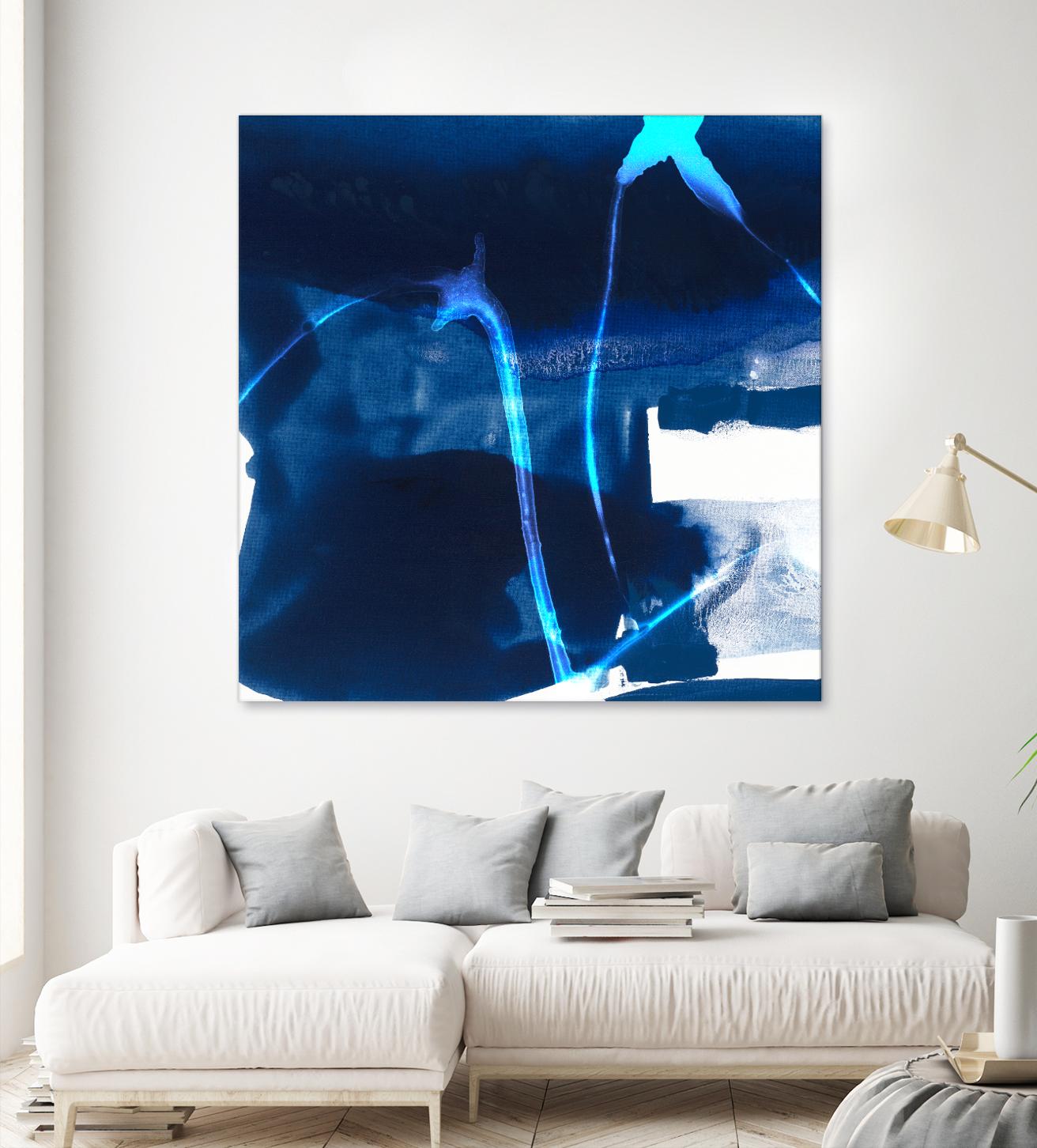 Tidal Atmosphere I by Sisa Jasper on GIANT ART - blue abstract