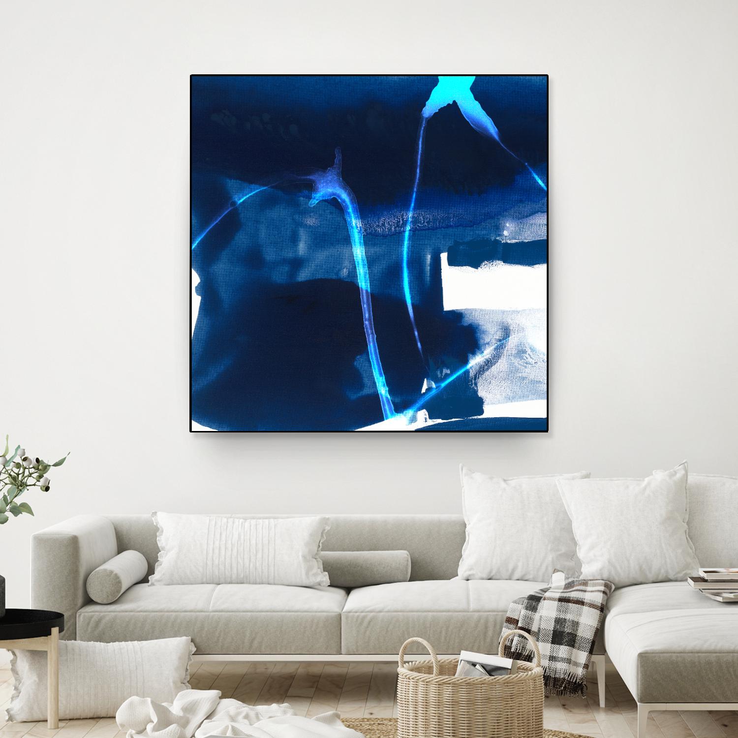 Tidal Atmosphere I by Sisa Jasper on GIANT ART - blue abstract