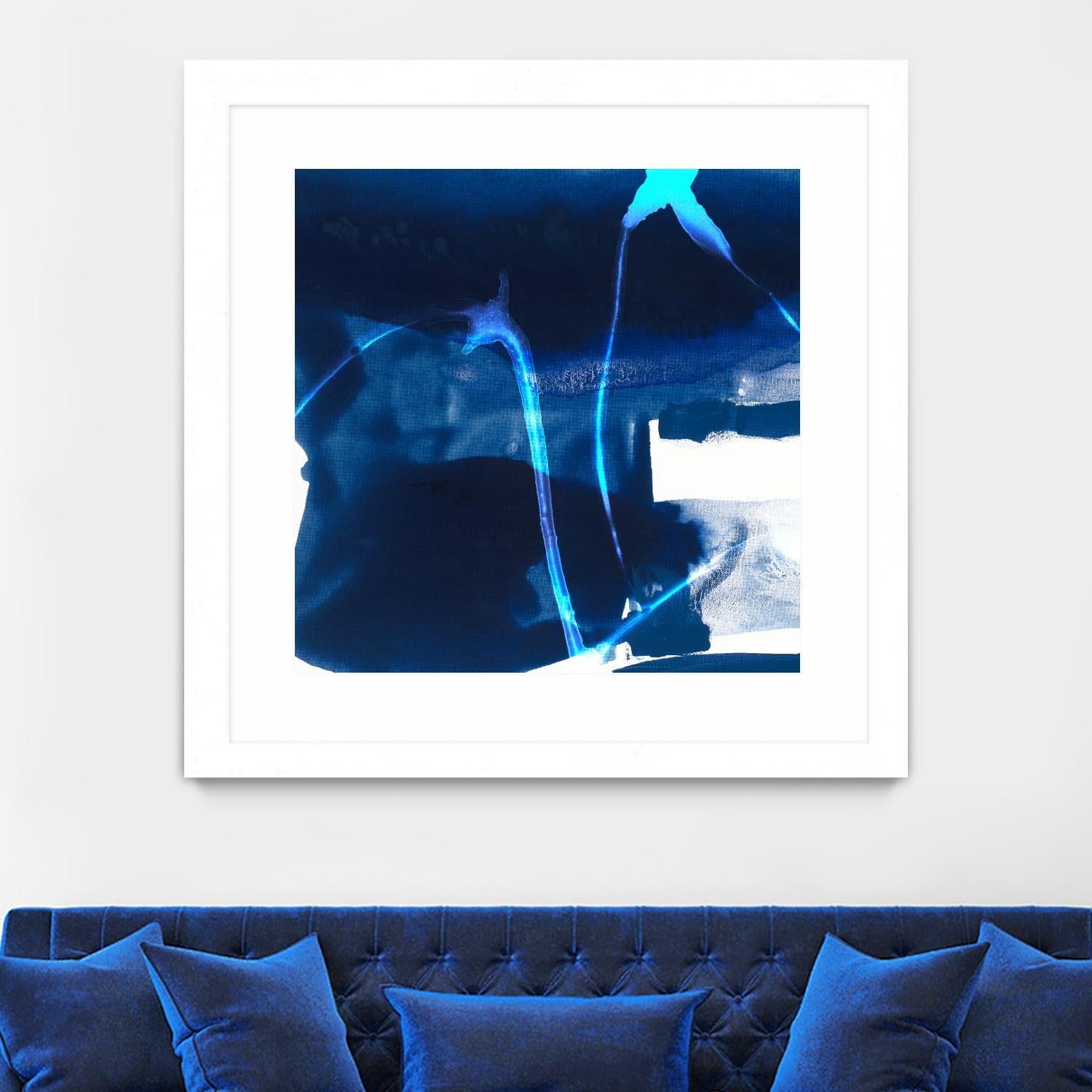 Tidal Atmosphere I by Sisa Jasper on GIANT ART - blue abstract