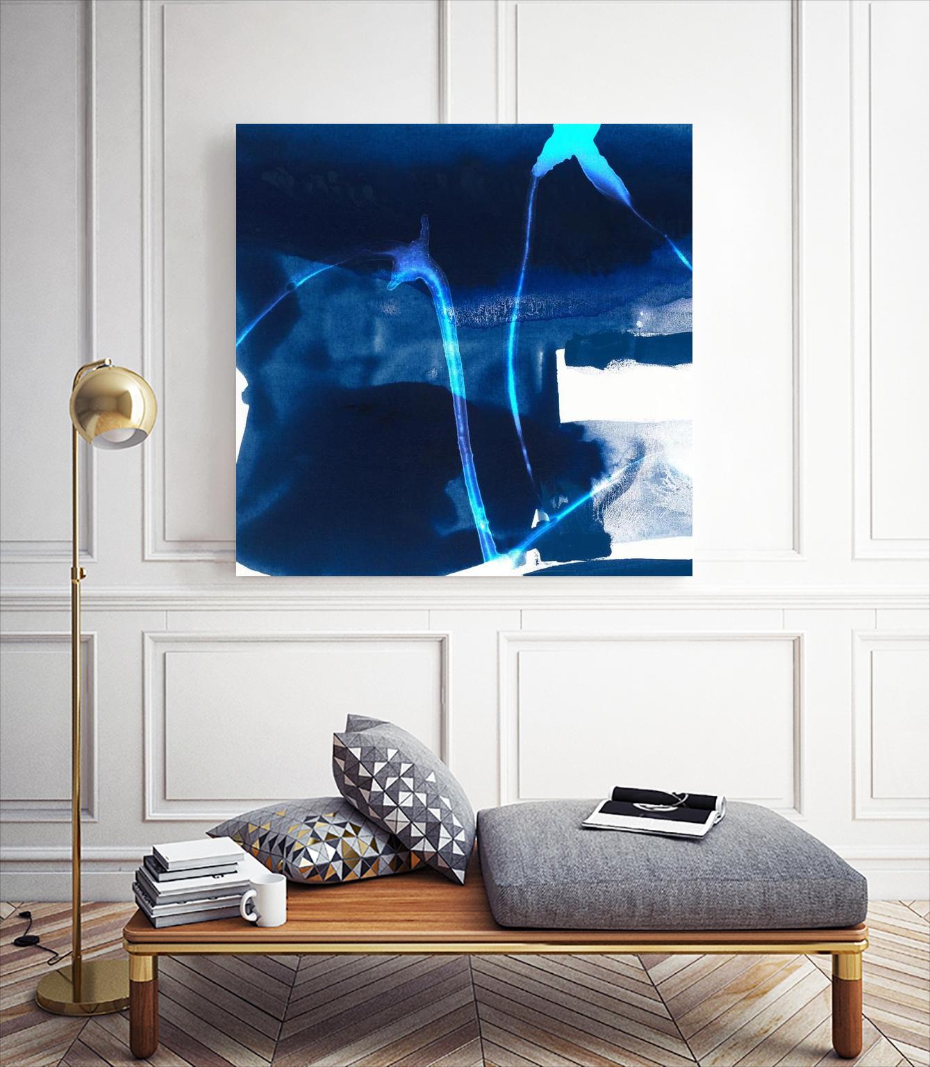 Tidal Atmosphere I by Sisa Jasper on GIANT ART - blue abstract