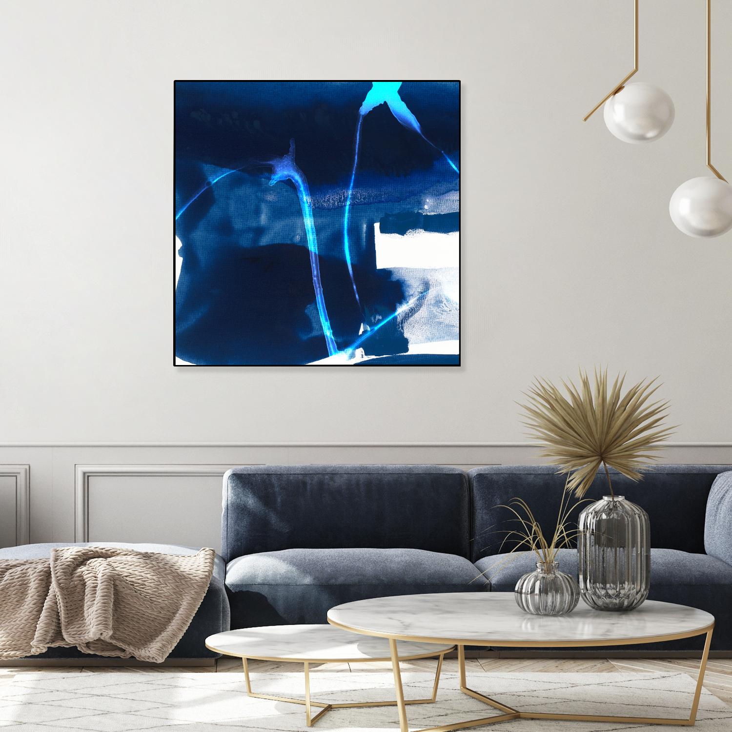 Tidal Atmosphere I by Sisa Jasper on GIANT ART - blue abstract