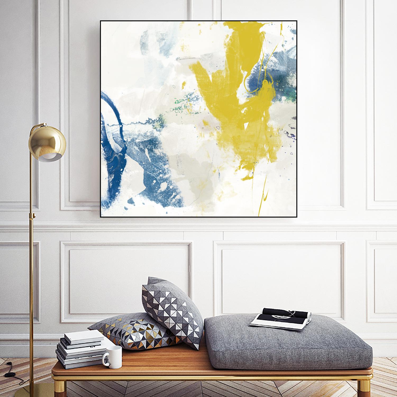 Impulse I by Sisa Jasper on GIANT ART - blue abstract