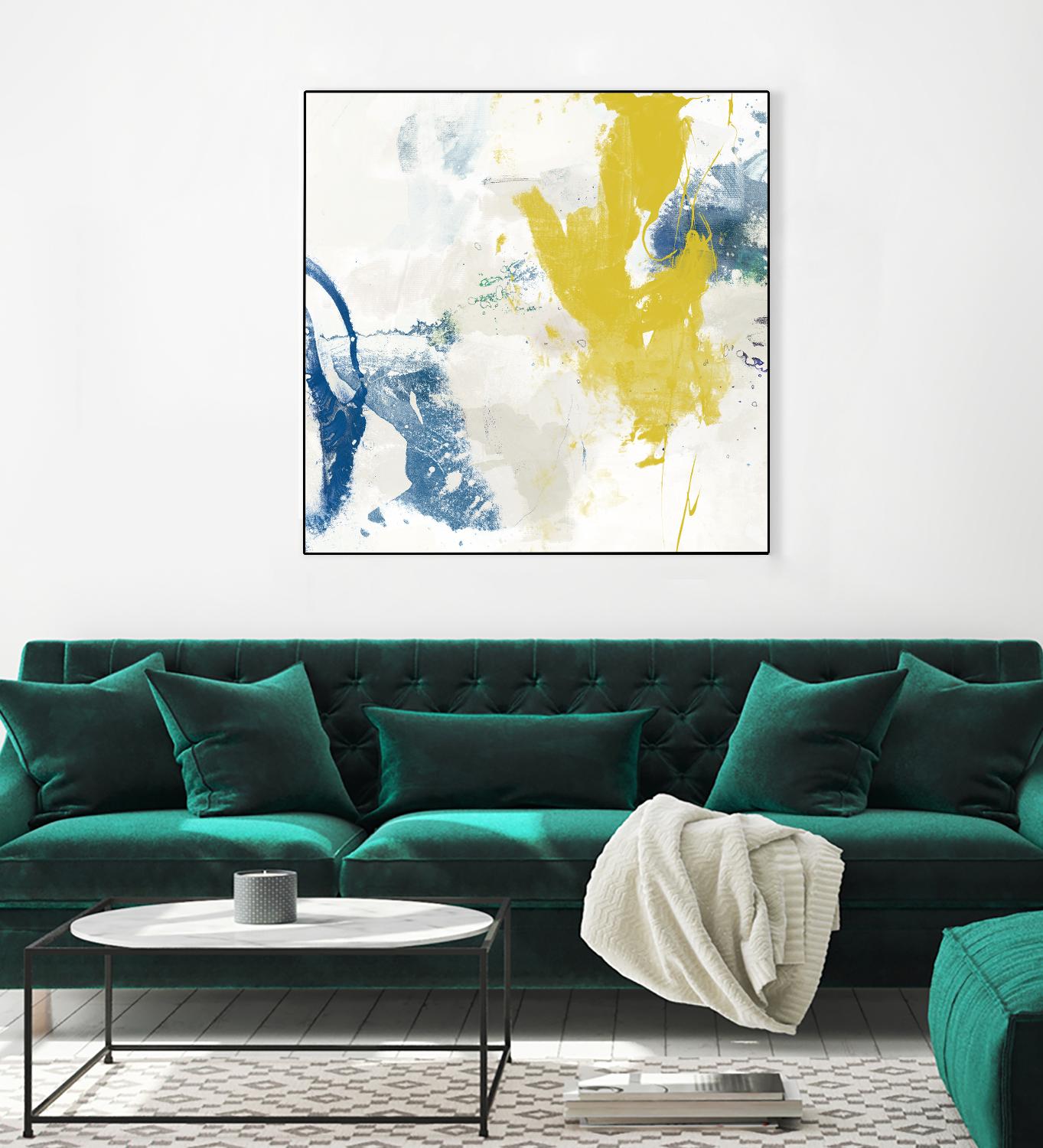 Impulse I by Sisa Jasper on GIANT ART - blue abstract