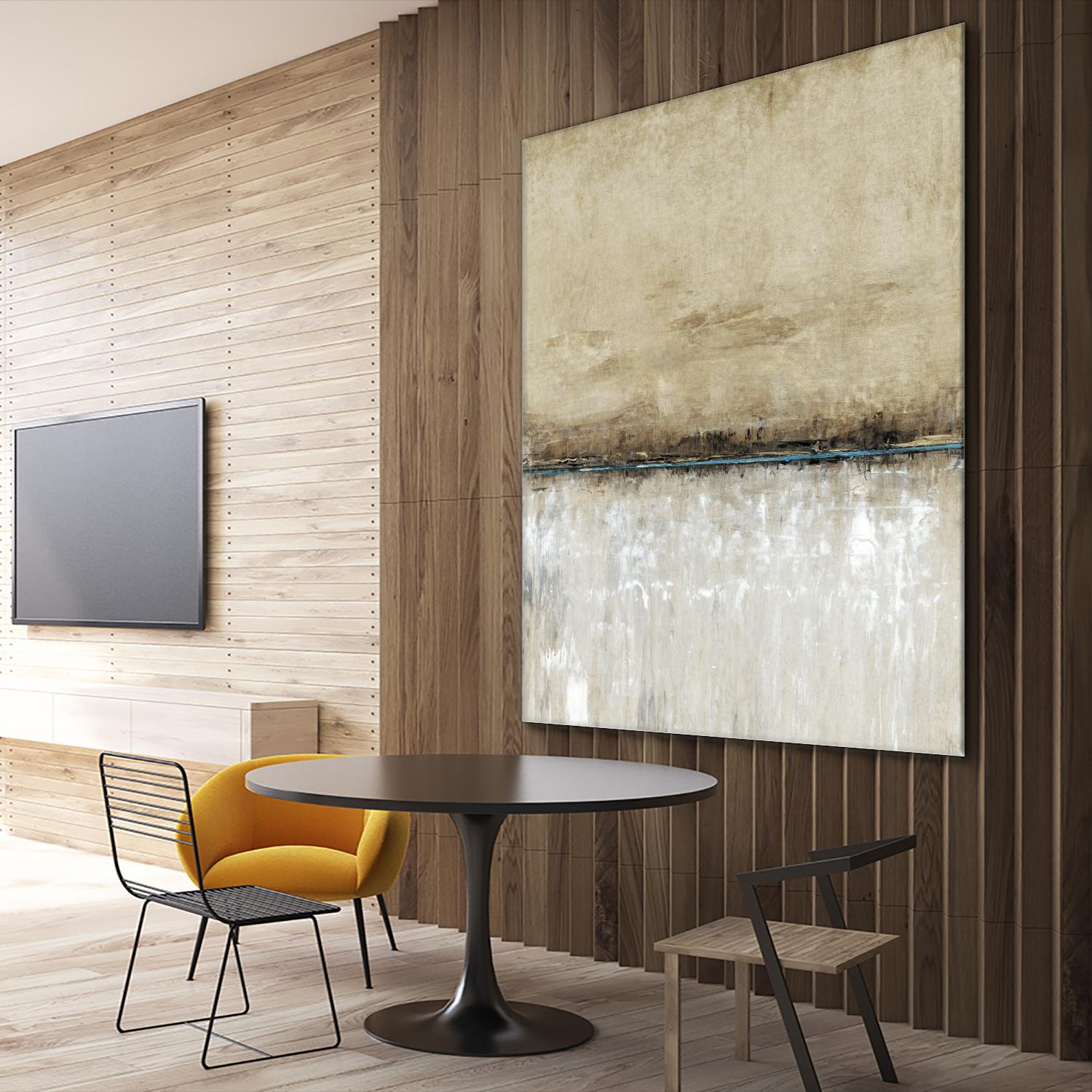 Blue Line I by Tim OToole on GIANT ART - brown abstract