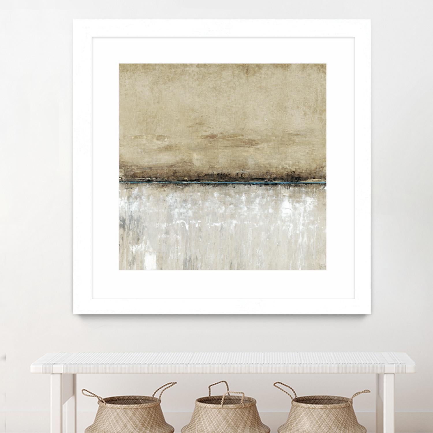 Blue Line I by Tim OToole on GIANT ART - brown abstract