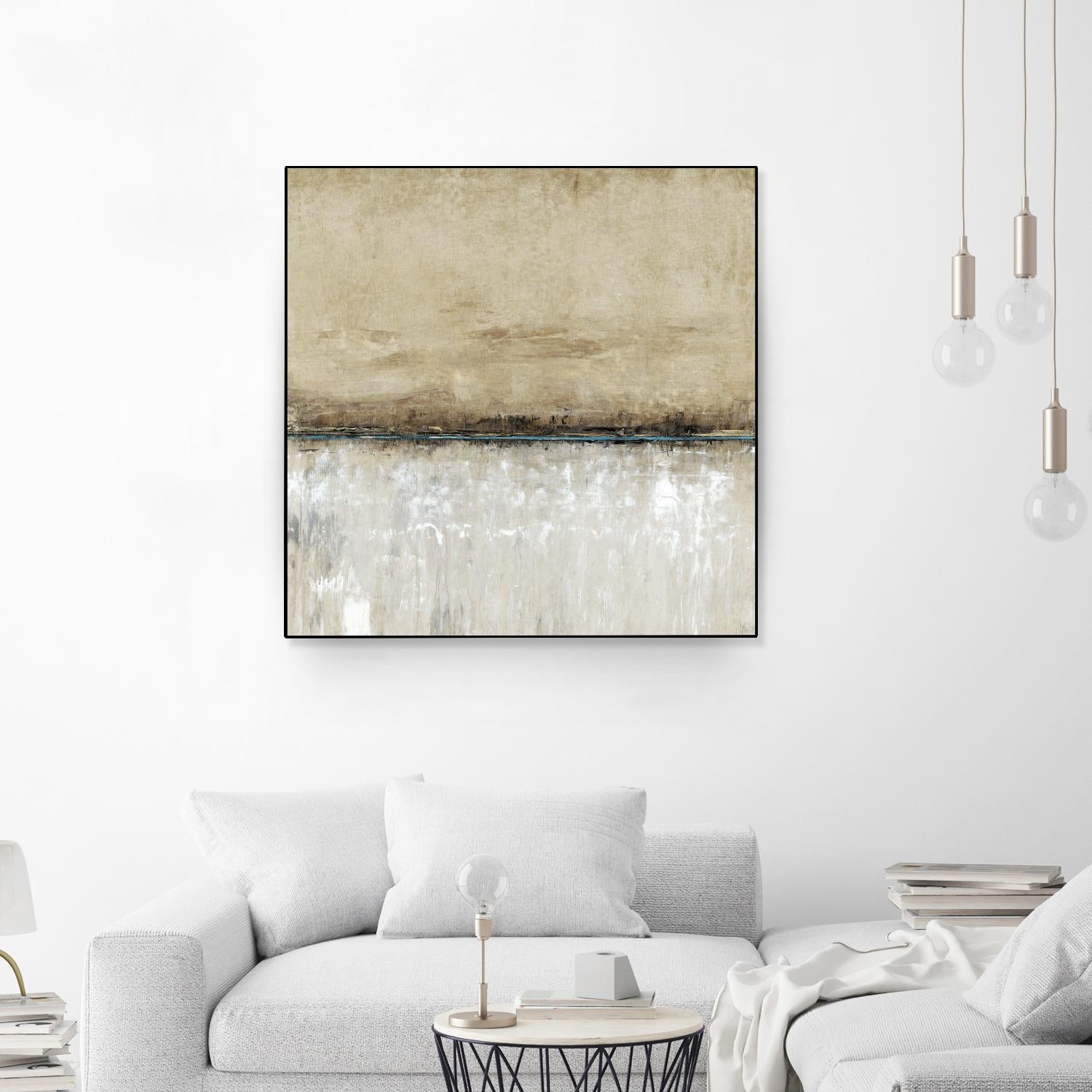 Blue Line I by Tim OToole on GIANT ART - brown abstract