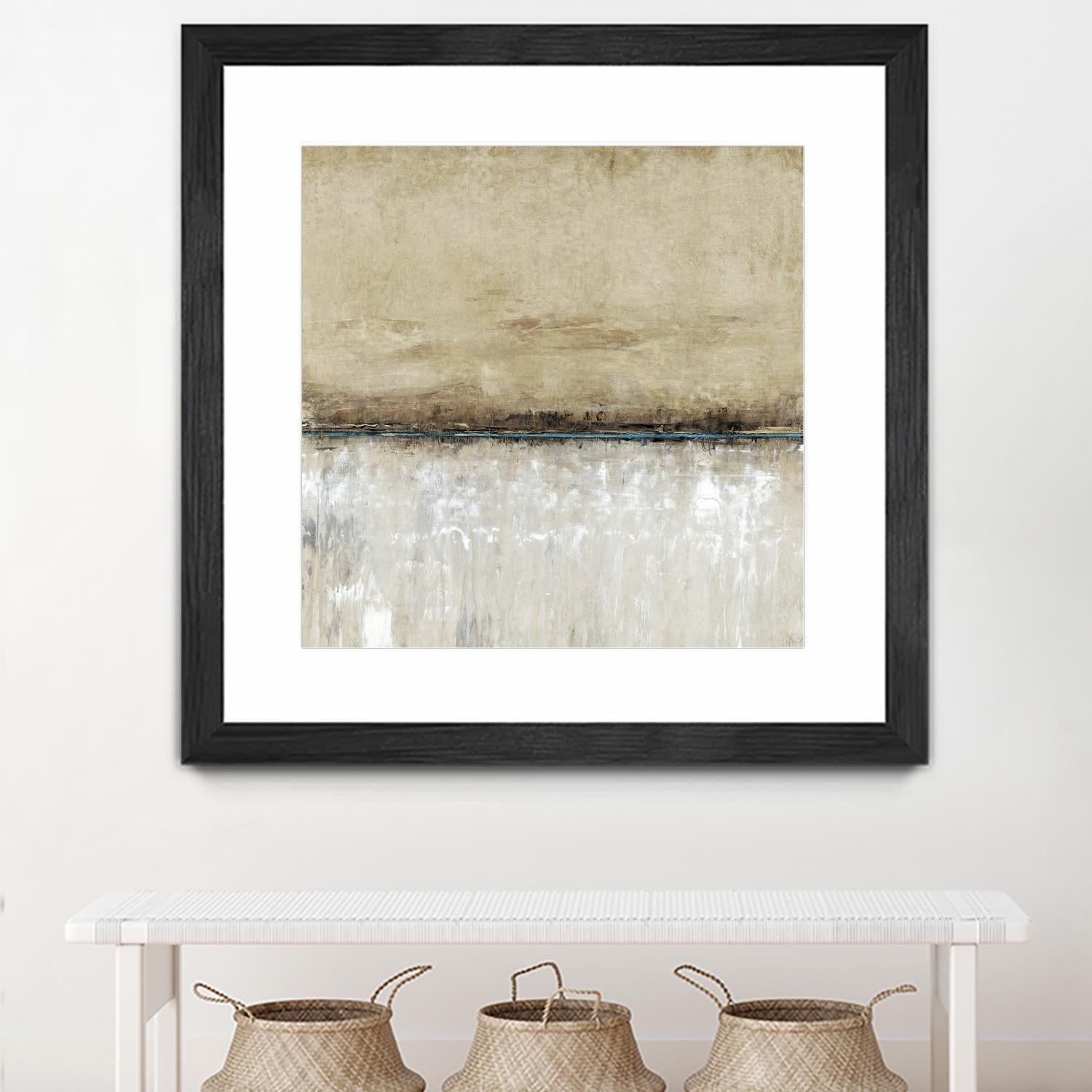 Blue Line I by Tim OToole on GIANT ART - brown abstract