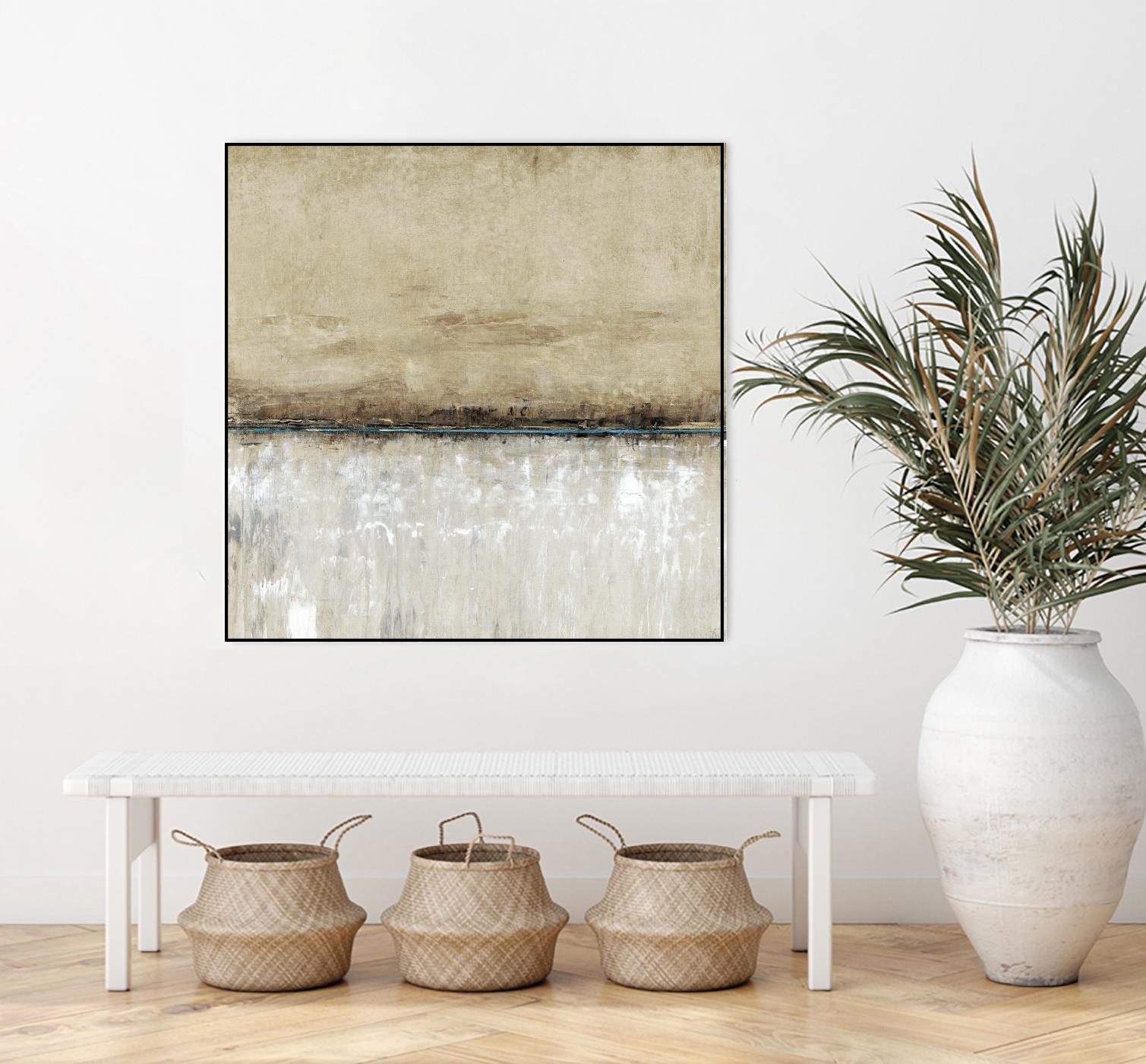 Blue Line I by Tim OToole on GIANT ART - brown abstract