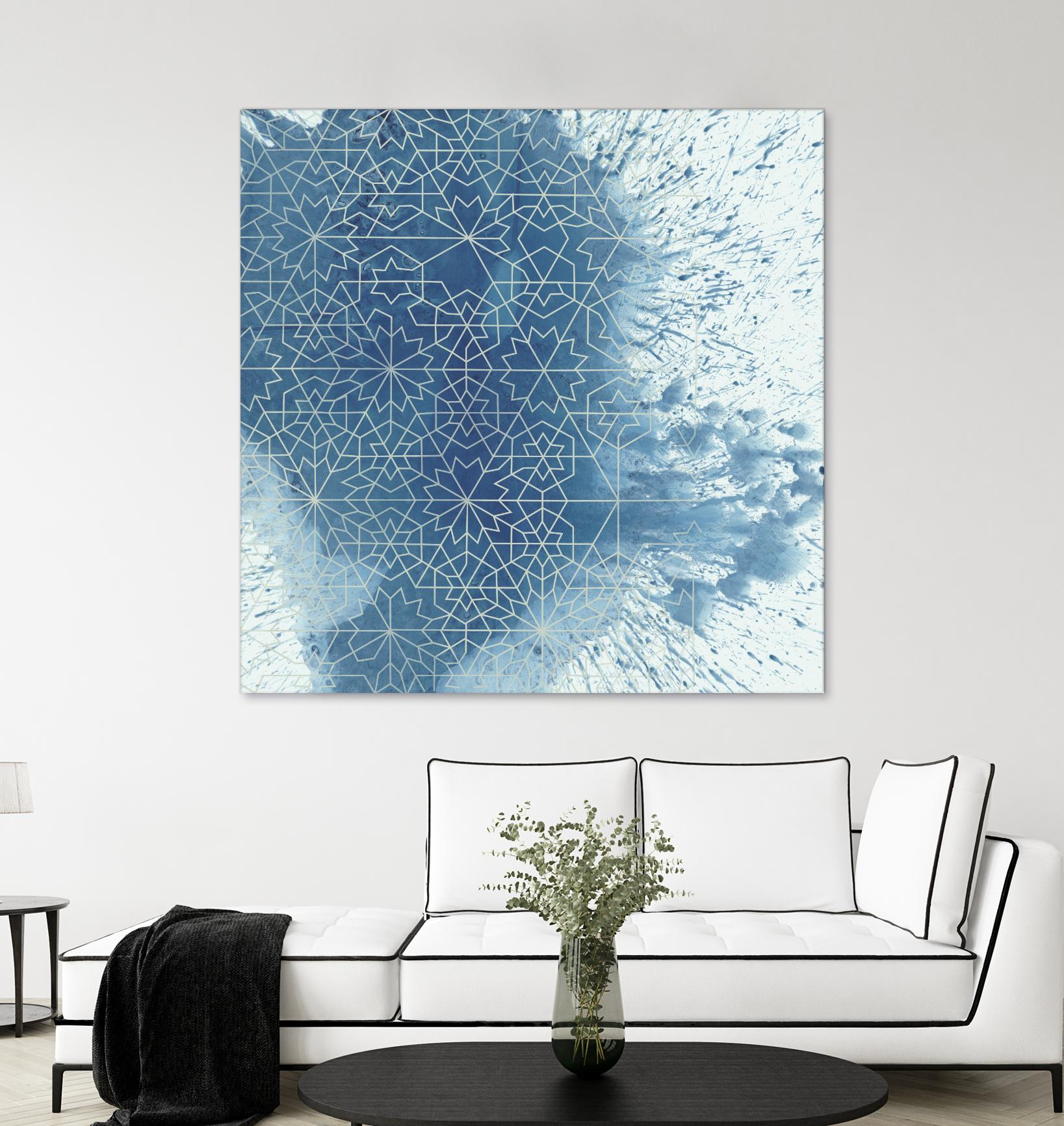 Crystalline II by Chariklia Zarris on GIANT ART - blue abstract