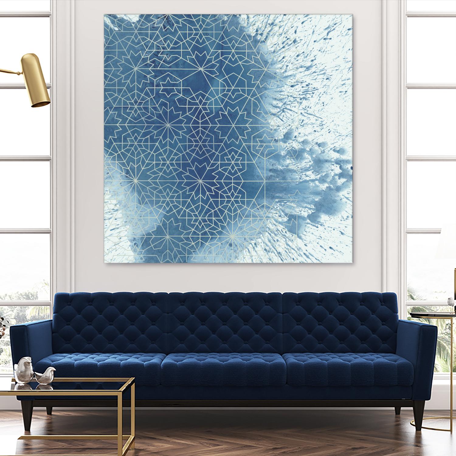 Crystalline II by Chariklia Zarris on GIANT ART - blue abstract