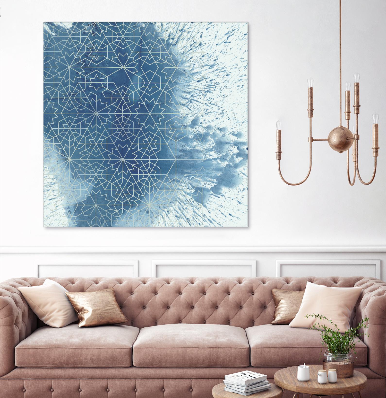 Crystalline II by Chariklia Zarris on GIANT ART - blue abstract