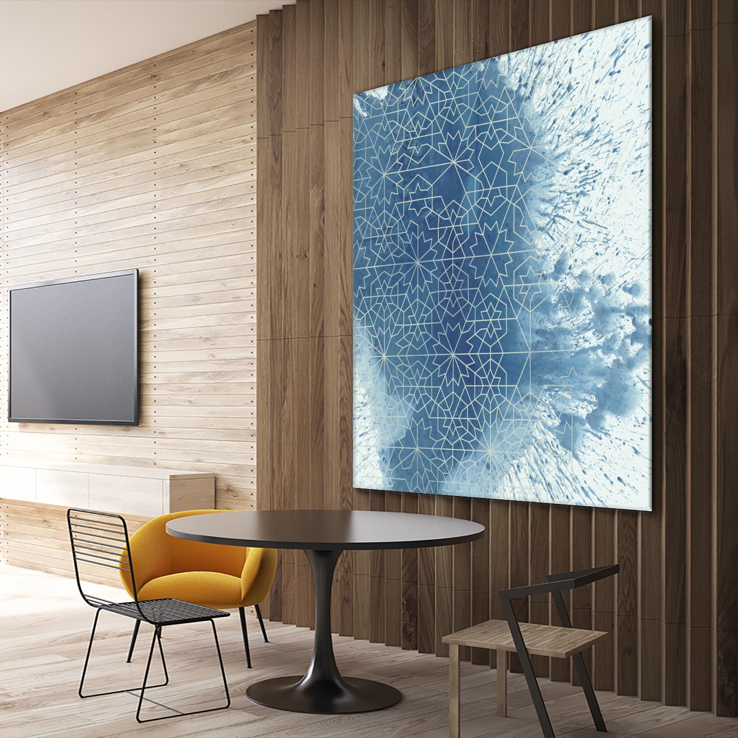 Crystalline II by Chariklia Zarris on GIANT ART - blue abstract