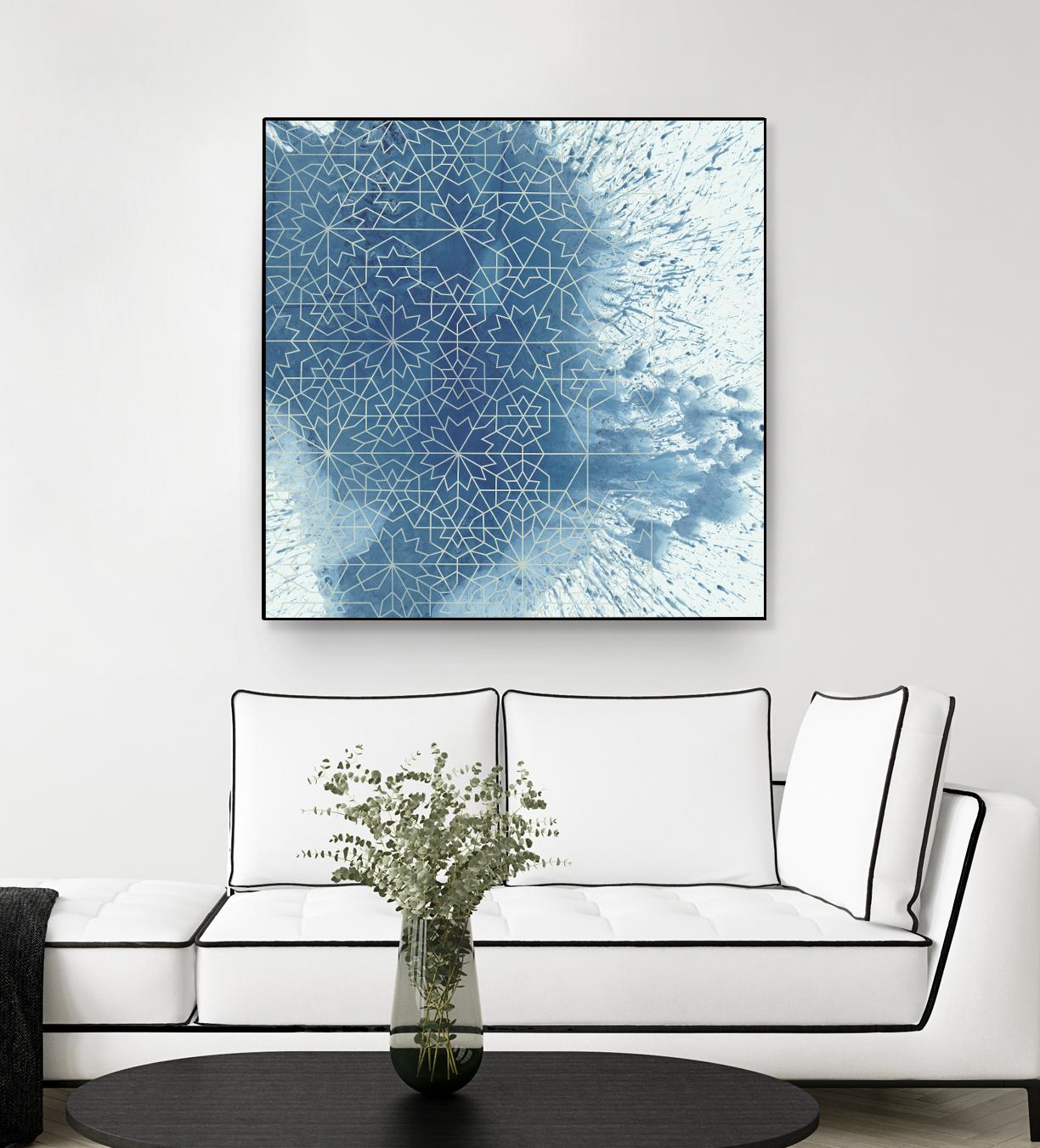 Crystalline II by Chariklia Zarris on GIANT ART - blue abstract