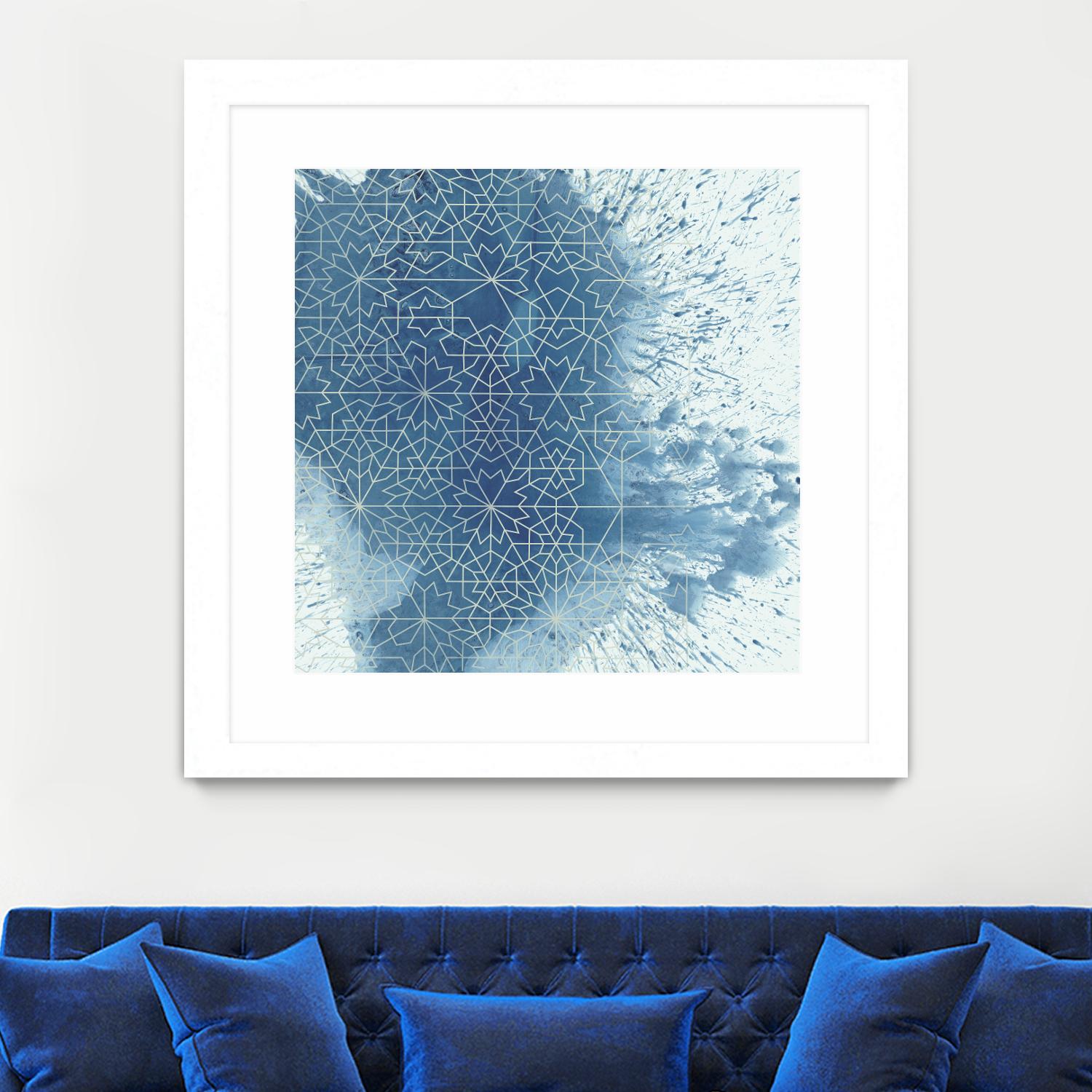 Crystalline II by Chariklia Zarris on GIANT ART - blue abstract