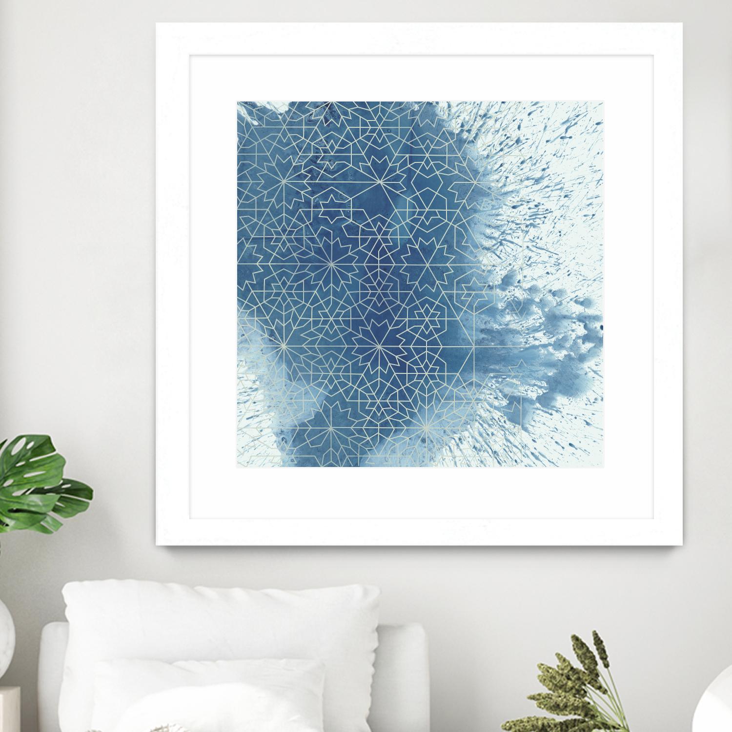 Crystalline II by Chariklia Zarris on GIANT ART - blue abstract