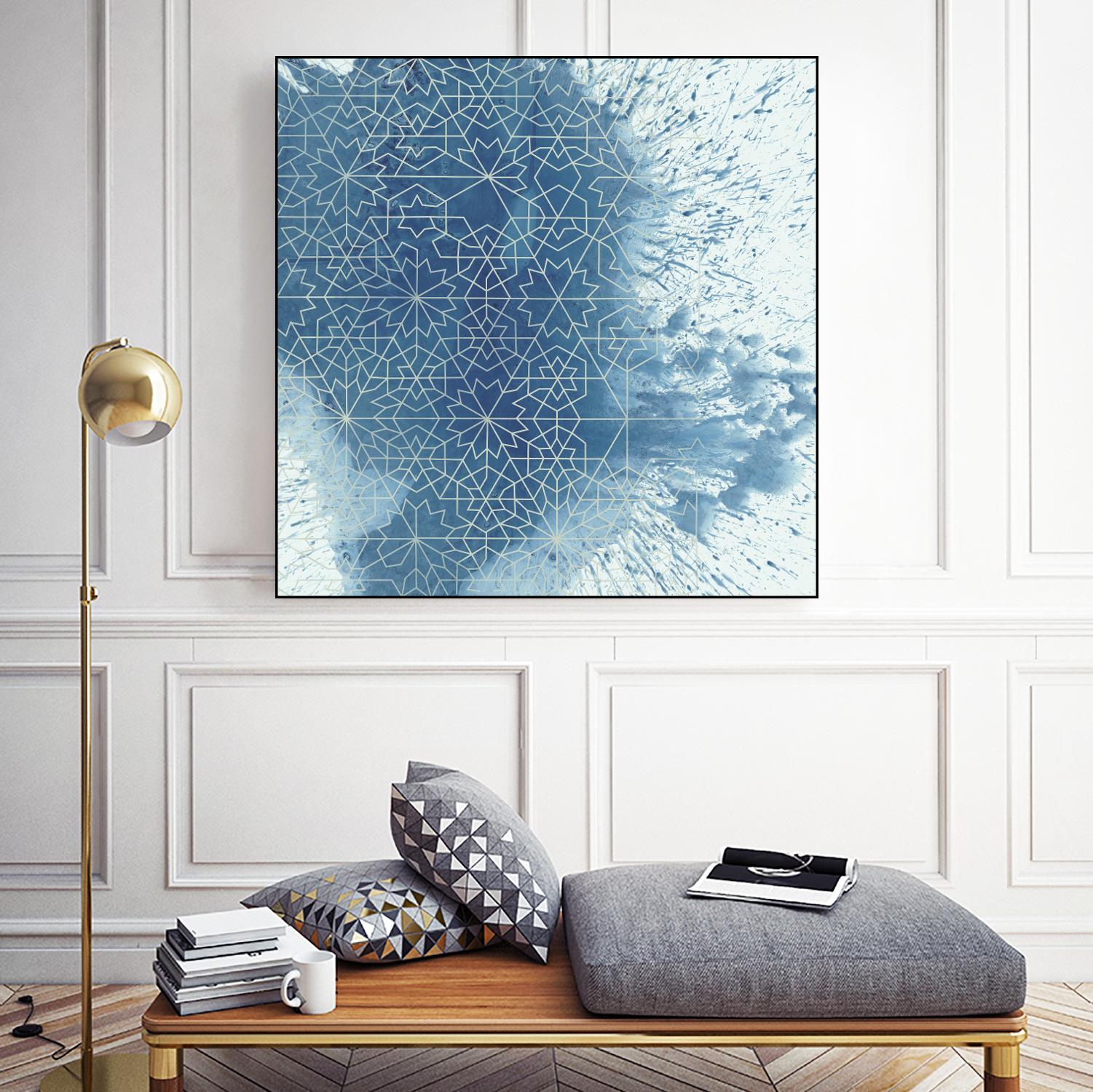 Crystalline II by Chariklia Zarris on GIANT ART - blue abstract