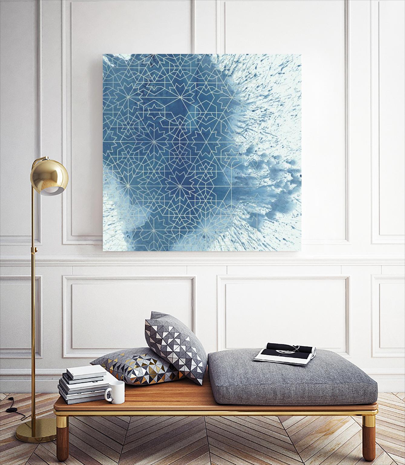 Crystalline II by Chariklia Zarris on GIANT ART - blue abstract