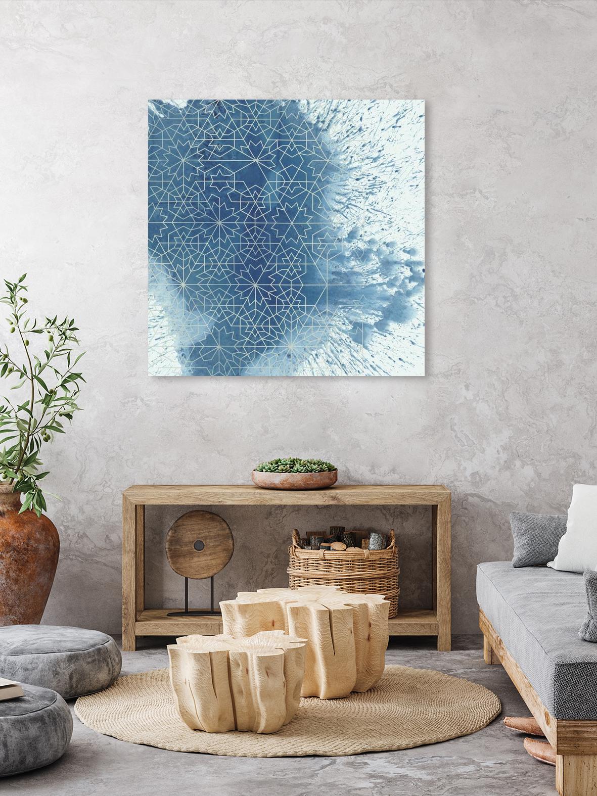 Crystalline II by Chariklia Zarris on GIANT ART - blue abstract