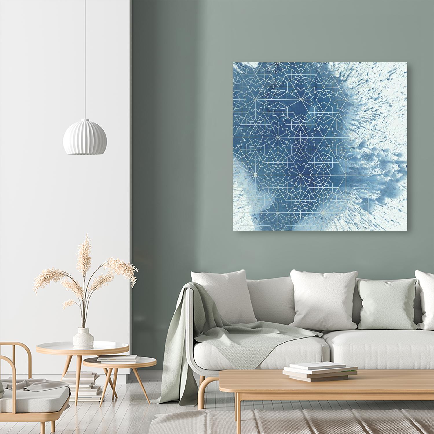 Crystalline II by Chariklia Zarris on GIANT ART - blue abstract