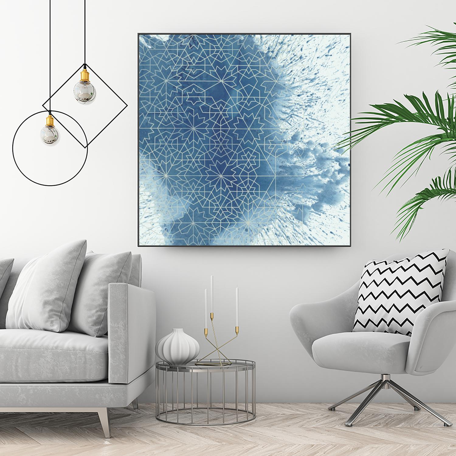 Crystalline II by Chariklia Zarris on GIANT ART - blue abstract