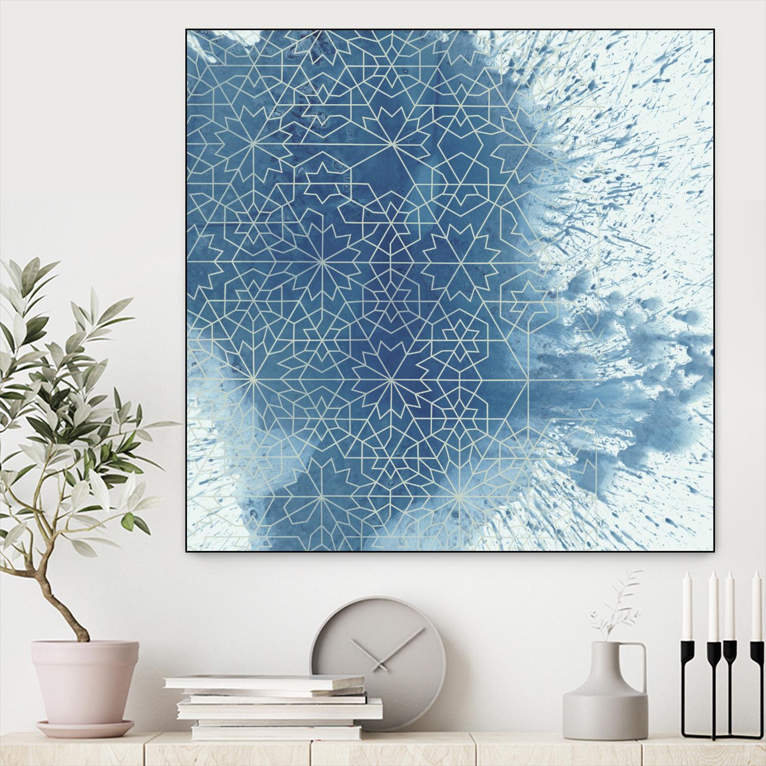 Crystalline II by Chariklia Zarris on GIANT ART - blue abstract