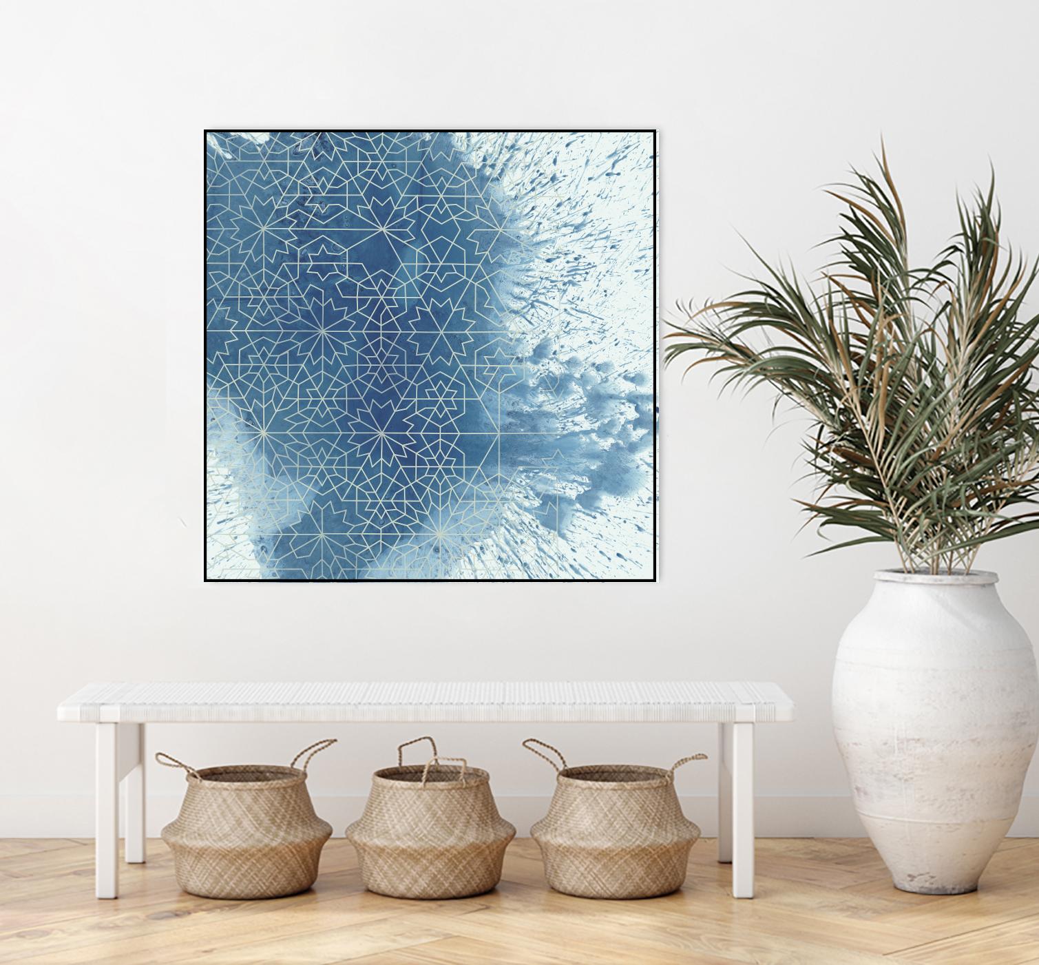 Crystalline II by Chariklia Zarris on GIANT ART - blue abstract