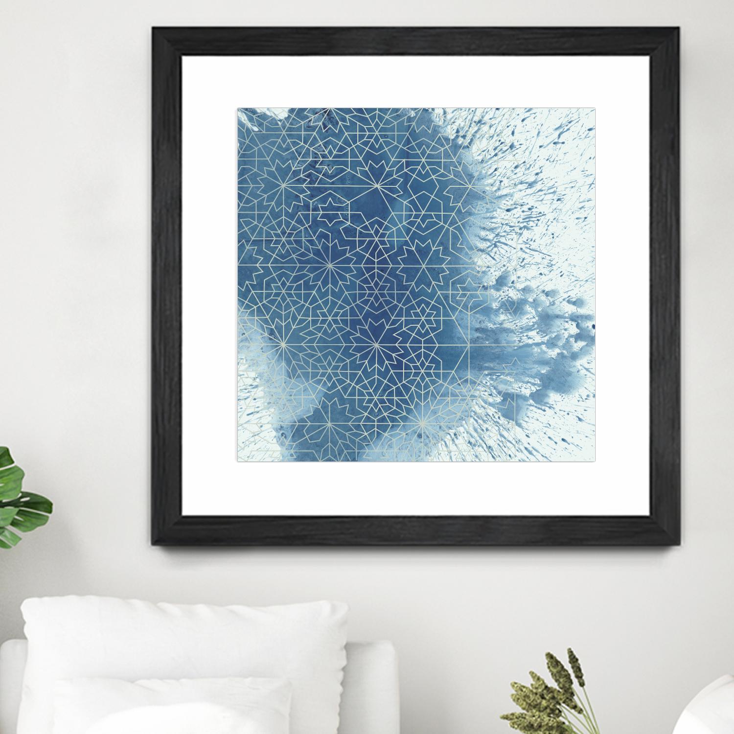 Crystalline II by Chariklia Zarris on GIANT ART - blue abstract