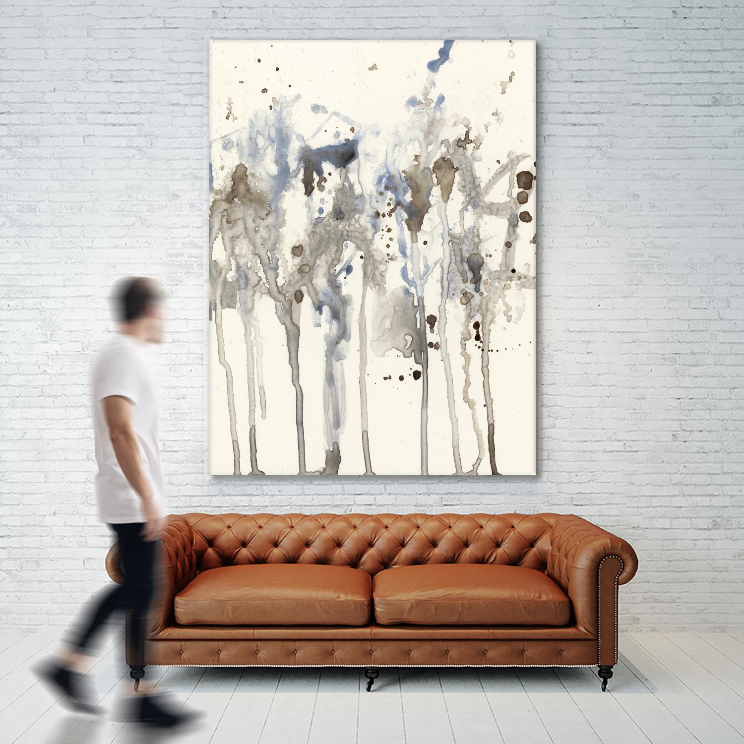 Neutral Splash I by Jennifer Goldberger on GIANT ART - abstract