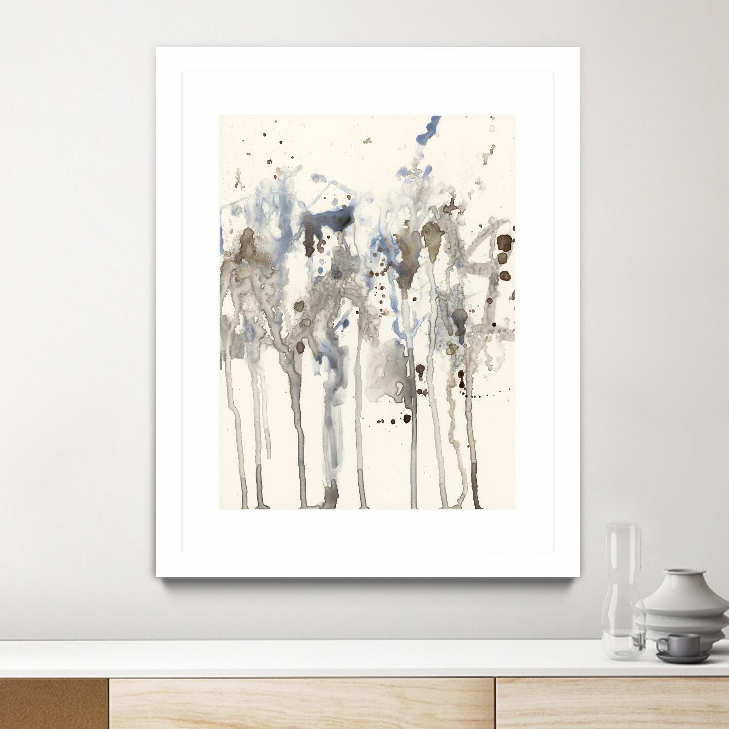 Neutral Splash I by Jennifer Goldberger on GIANT ART - abstract