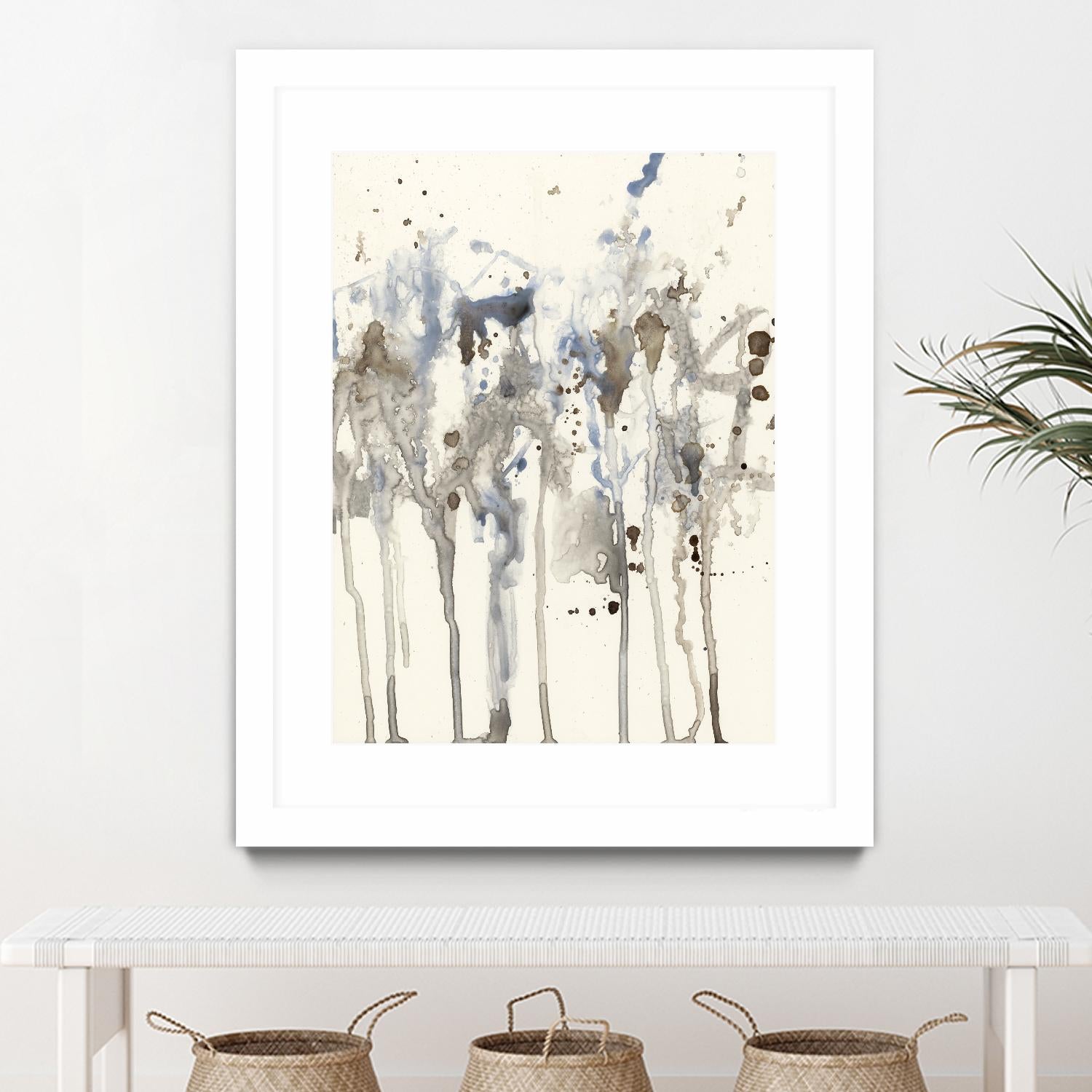 Neutral Splash I by Jennifer Goldberger on GIANT ART - abstract