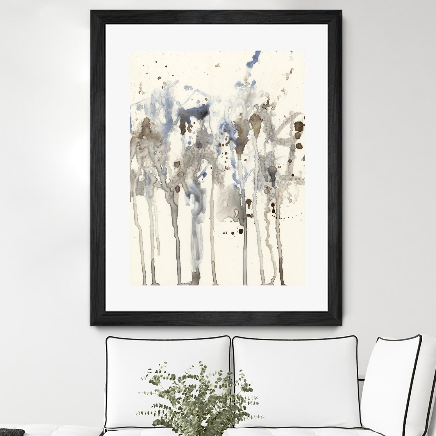 Neutral Splash I by Jennifer Goldberger on GIANT ART - abstract