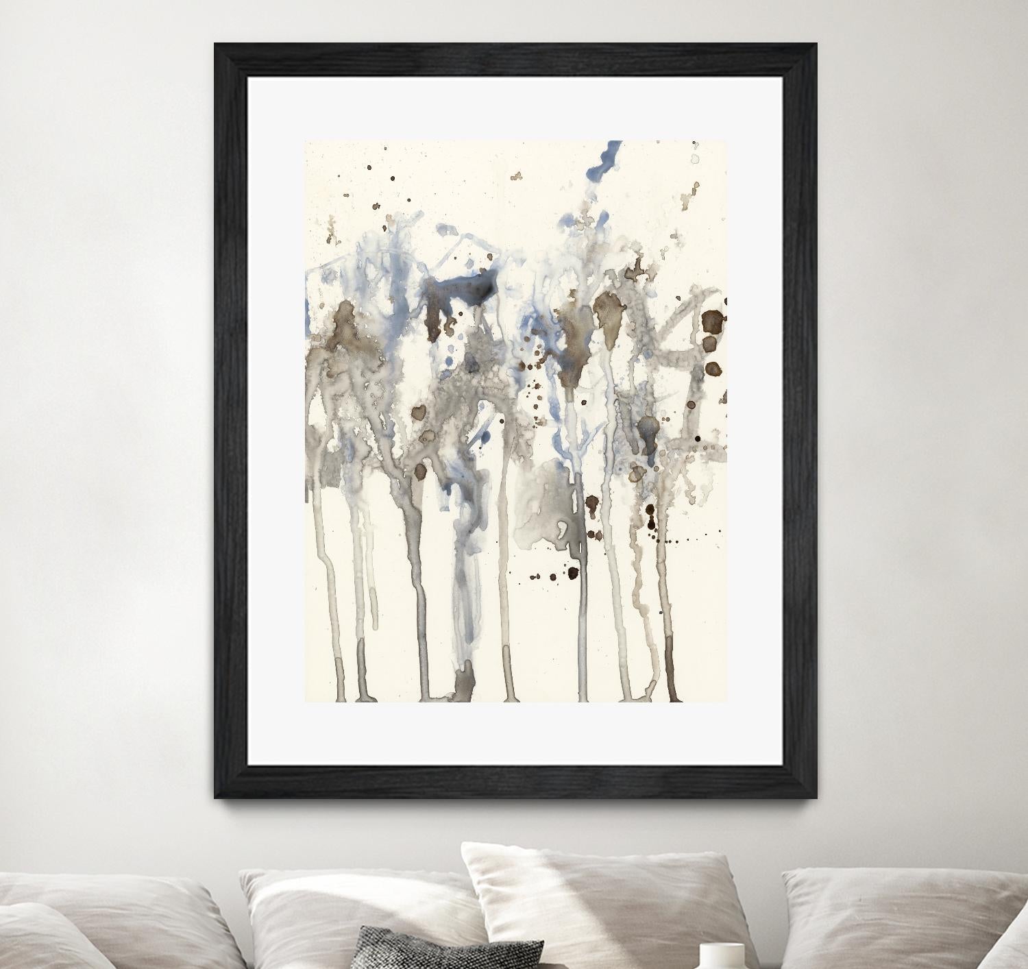 Neutral Splash I by Jennifer Goldberger on GIANT ART - abstract