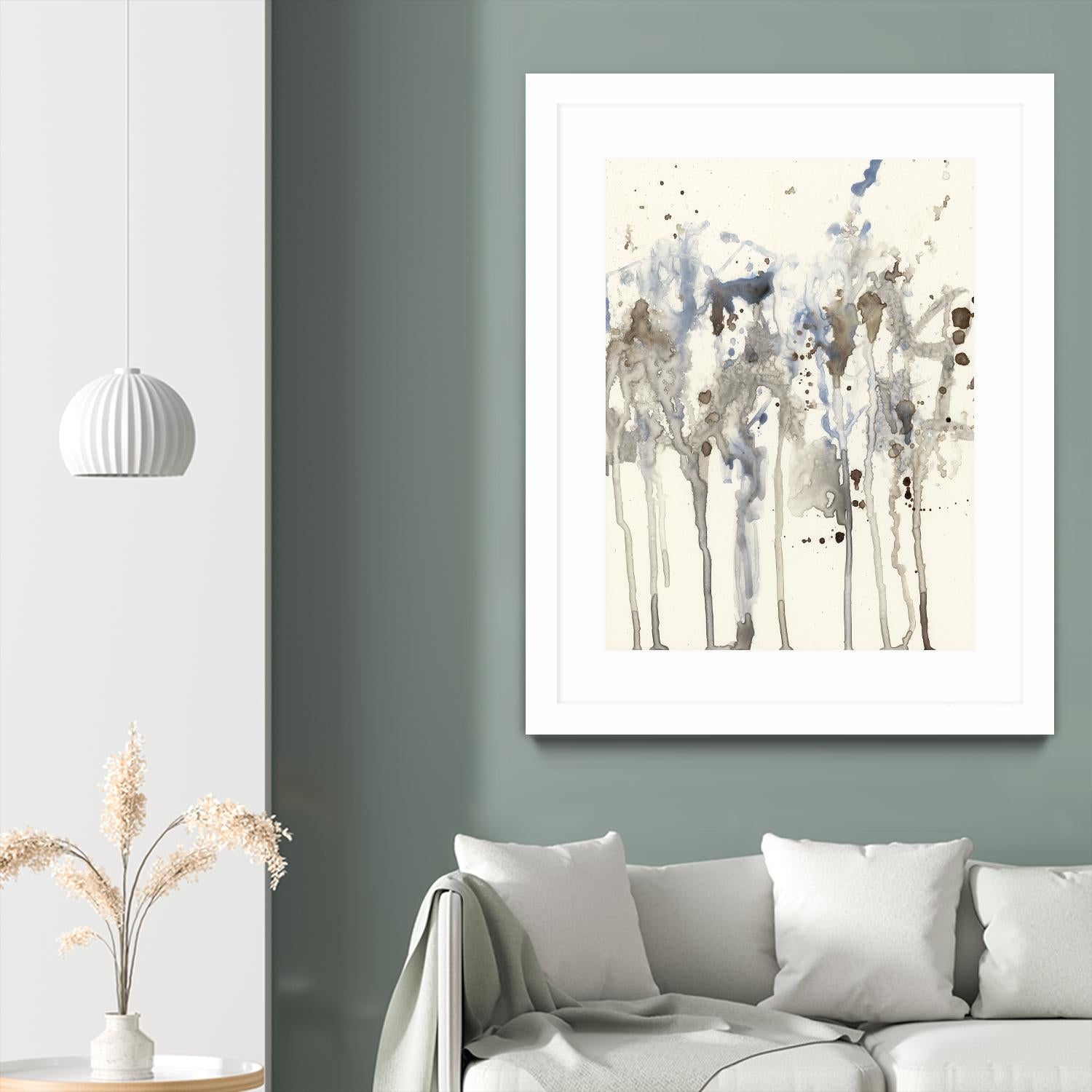 Neutral Splash I by Jennifer Goldberger on GIANT ART - abstract