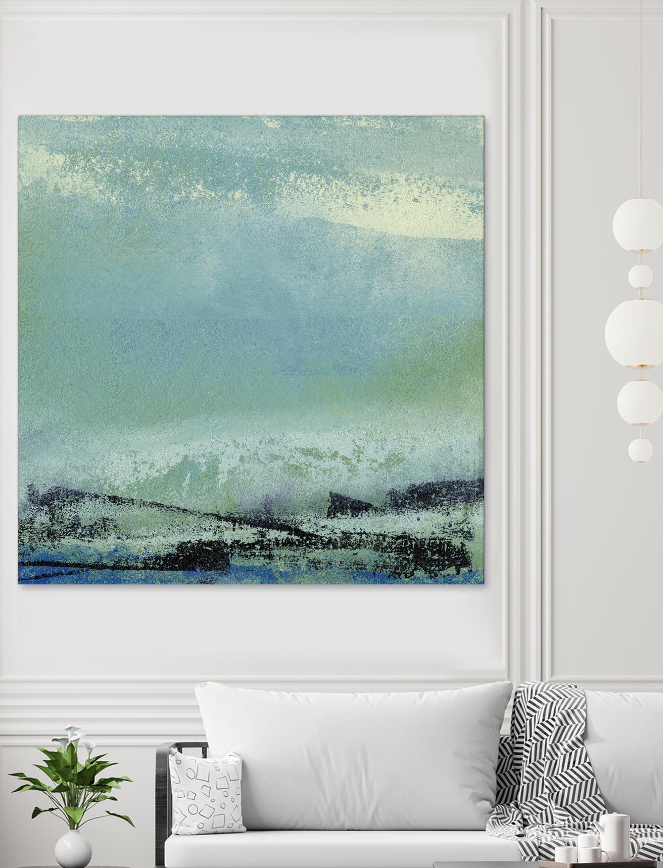 Origin Abstract V by Sharon Gordon on GIANT ART - green abstract