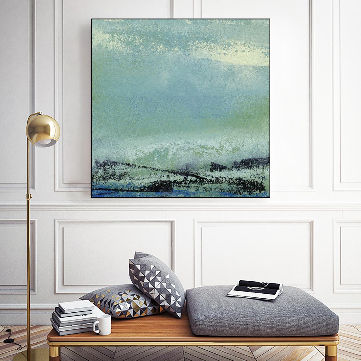 Origin Abstract V by Sharon Gordon on GIANT ART - green abstract