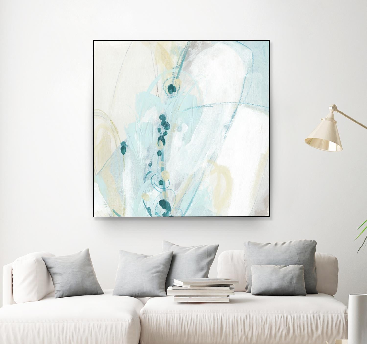 Sea Story IV by June Erica Vess on GIANT ART - blue abstract
