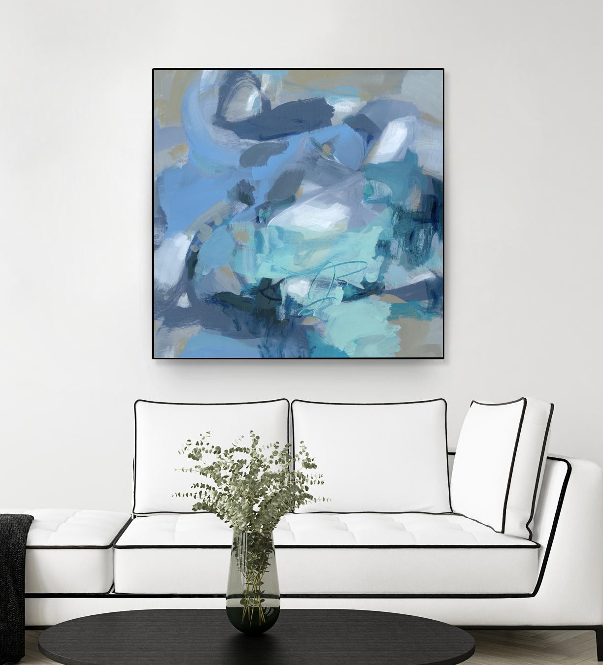 Abstract Blues I by Christina Long on GIANT ART - blue abstract
