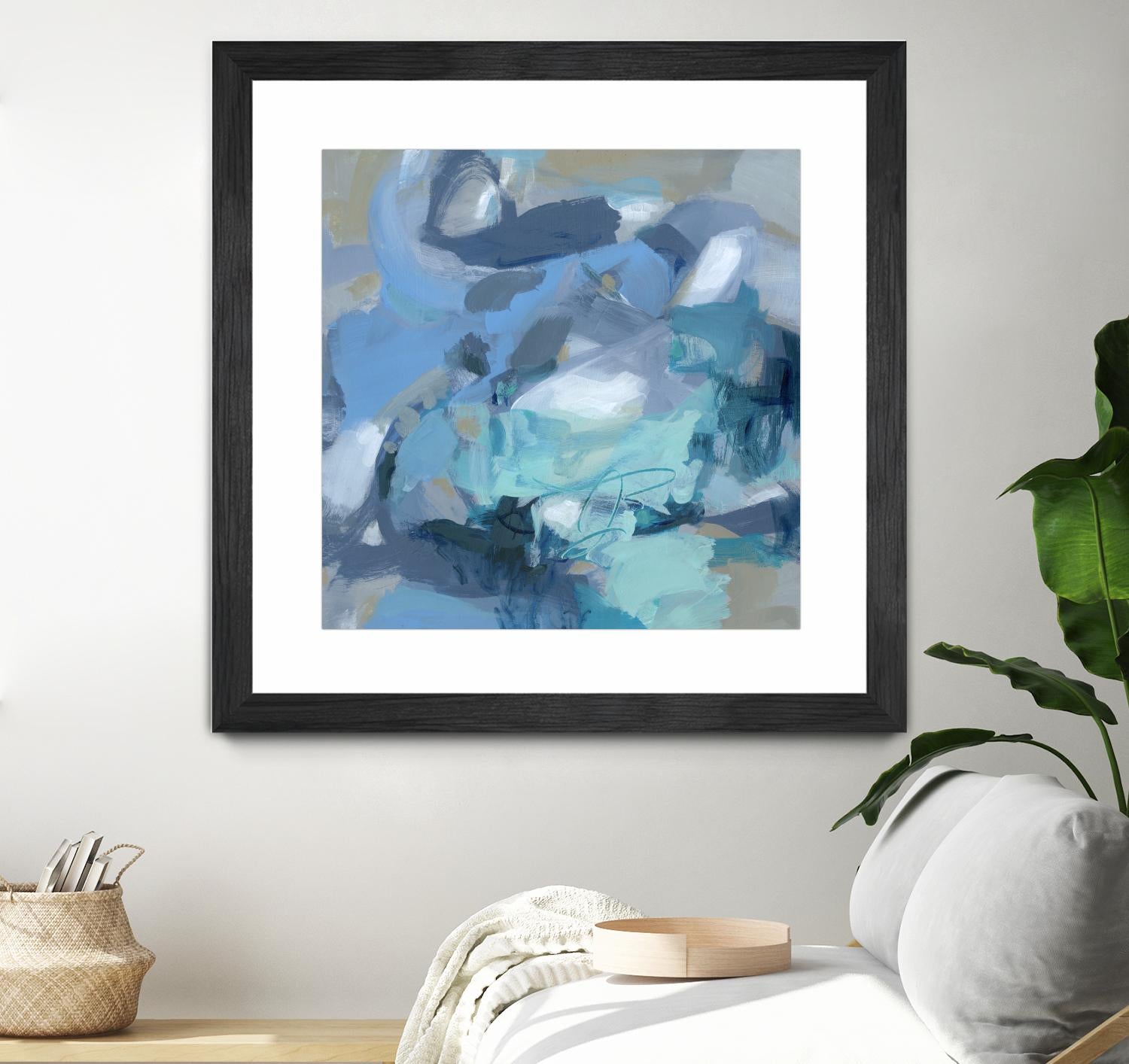 Abstract Blues I by Christina Long on GIANT ART - blue abstract