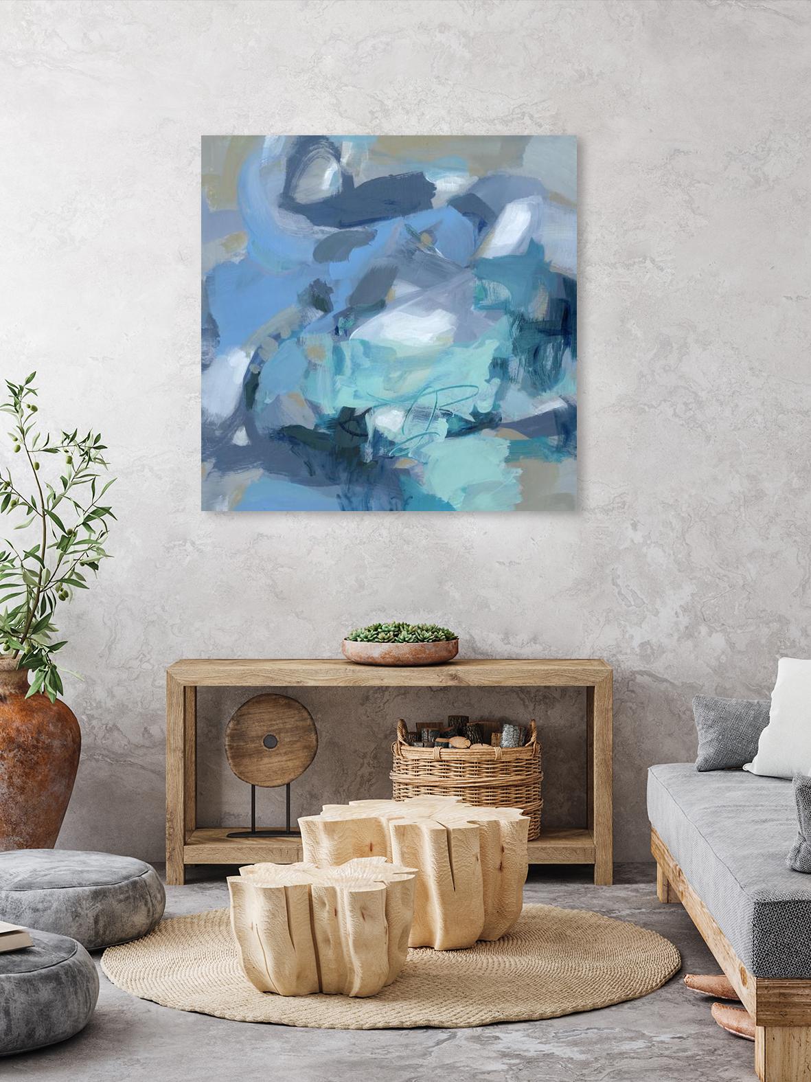 Abstract Blues I by Christina Long on GIANT ART - blue abstract