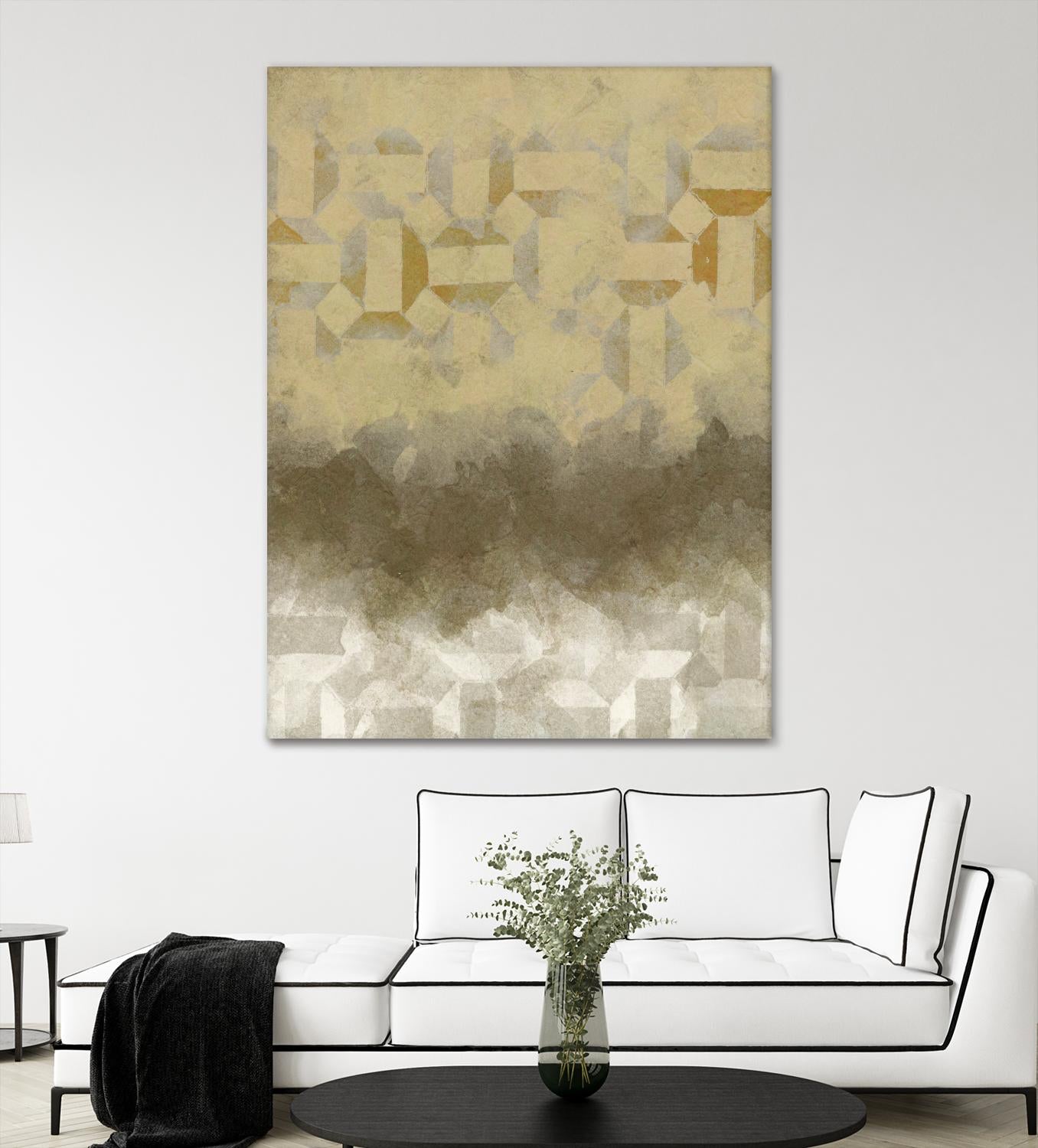 Shifting Earth II by Alonzo Saunders on GIANT ART - yellow abstract